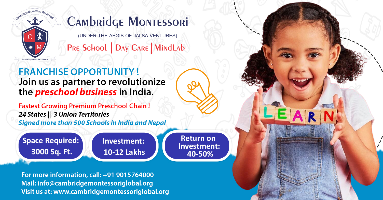 Cambridge Montessori Preschool & Day Care Facebook ad