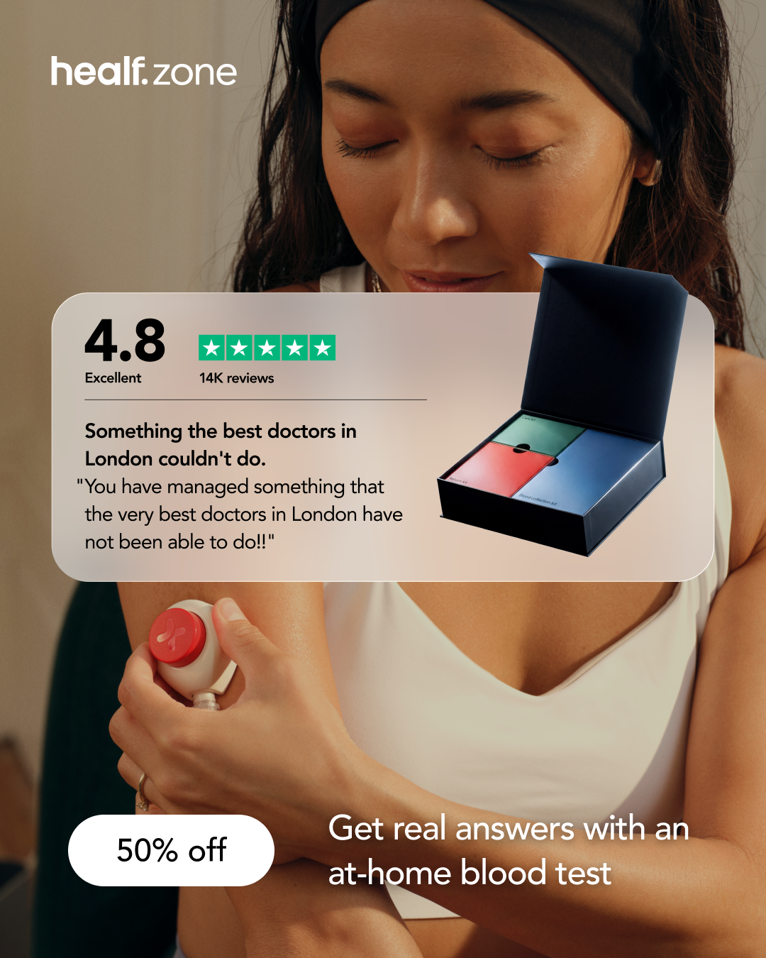 Healf. Facebook ad