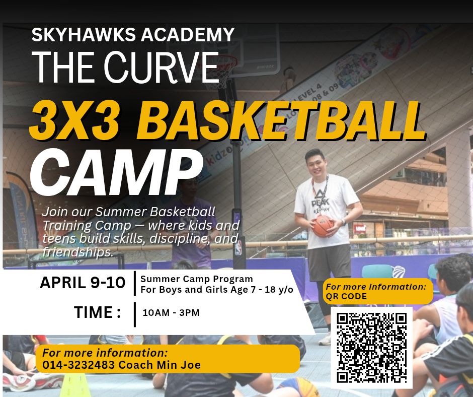 skyhawks_basketball Facebook ad: SKYHAWKS 3x3 BASKETBALL CAMP