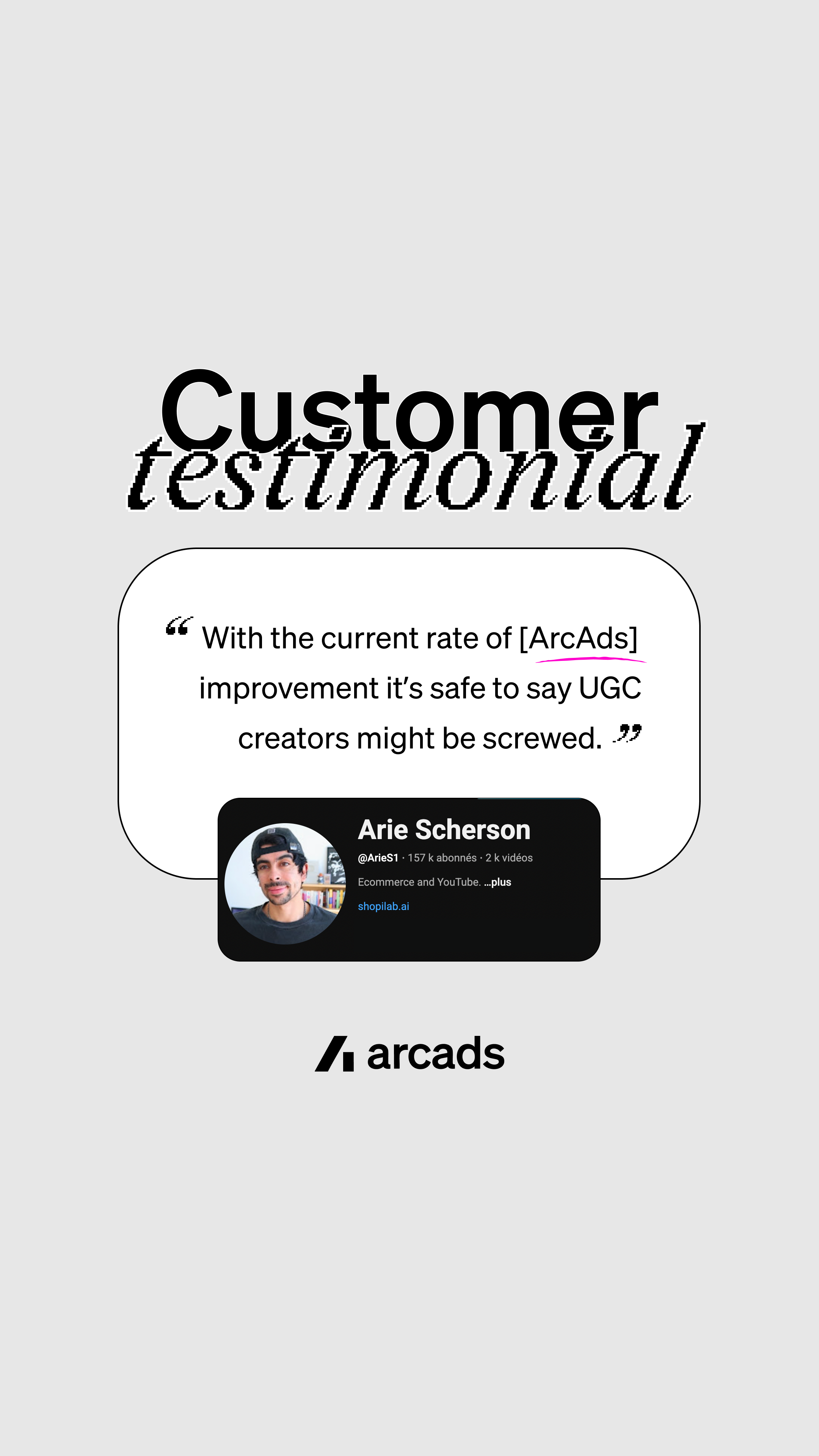 Arcads AI Facebook ad
