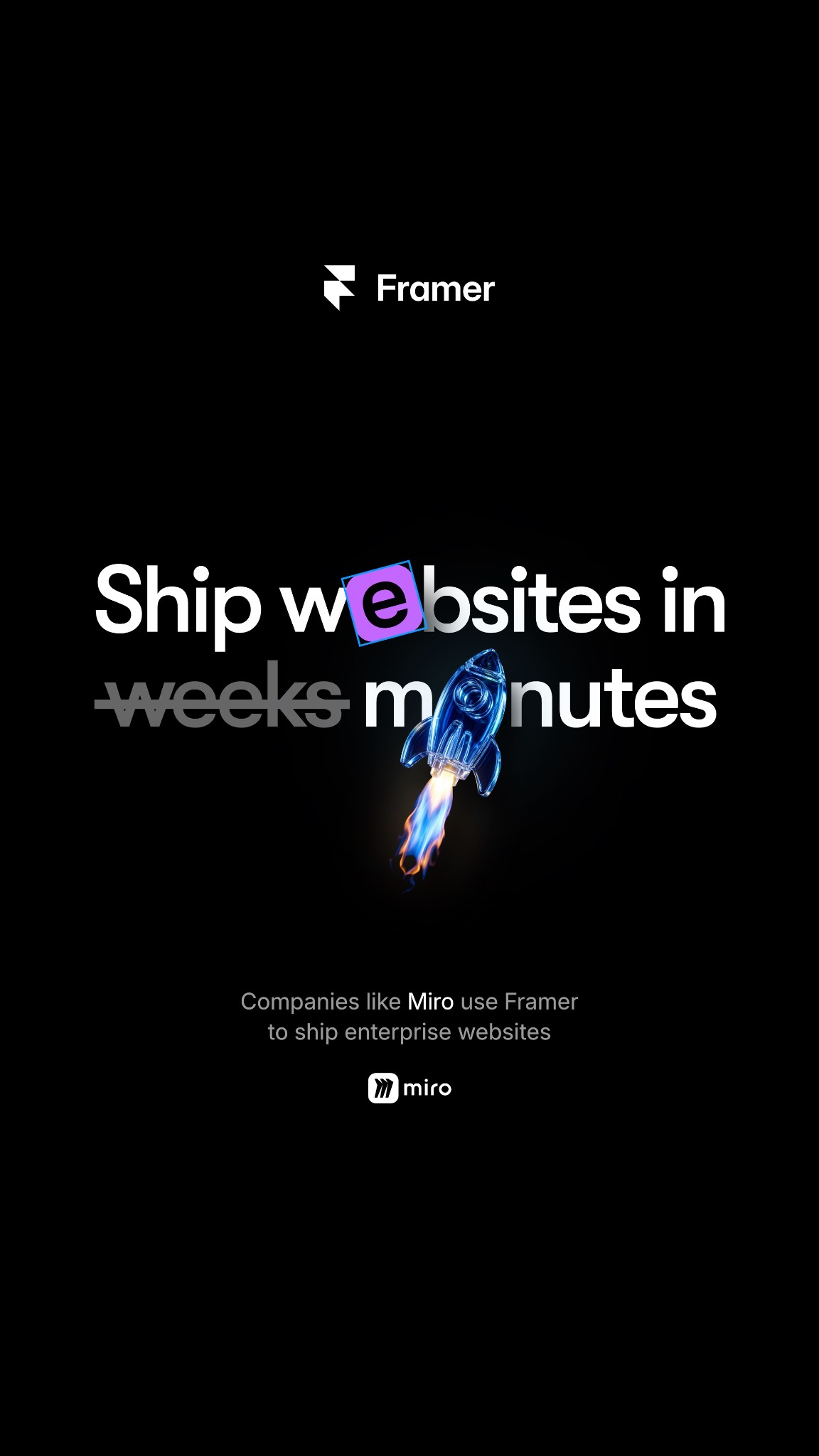 Framer Facebook ad