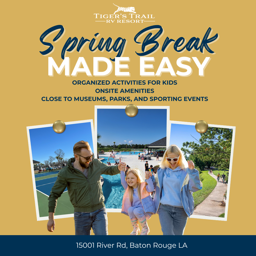 Tiger's Trail RV Resort Facebook ad from Mar 5, 2026