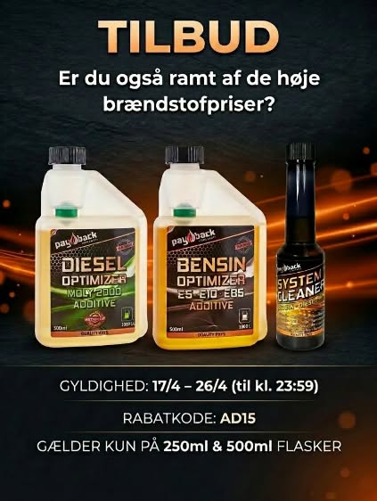 Payback Lubricants Facebook ad: Er du også ramt af de høje brændstofpriser?