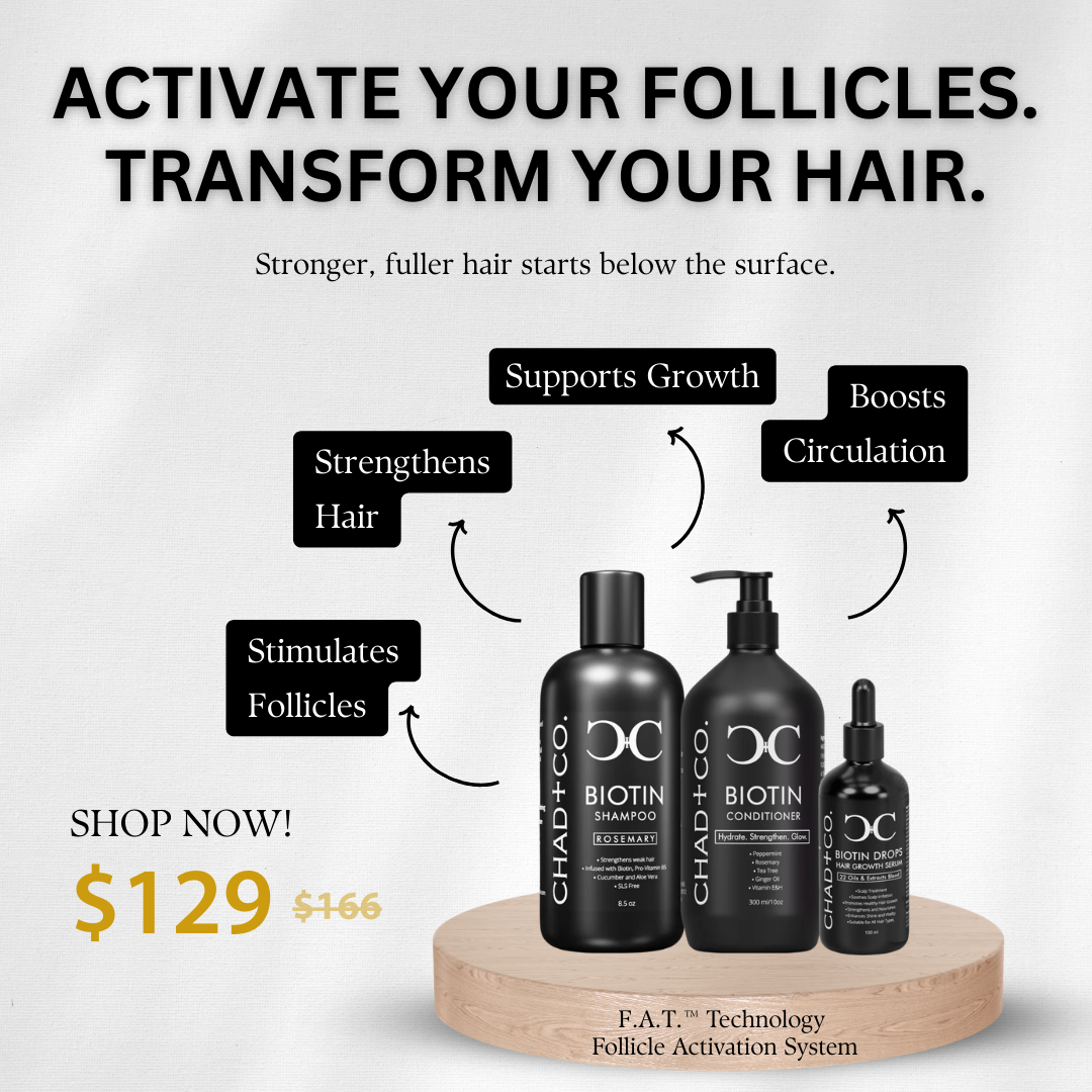 Chad + Co. Salon Facebook ad from Apr 8, 2026