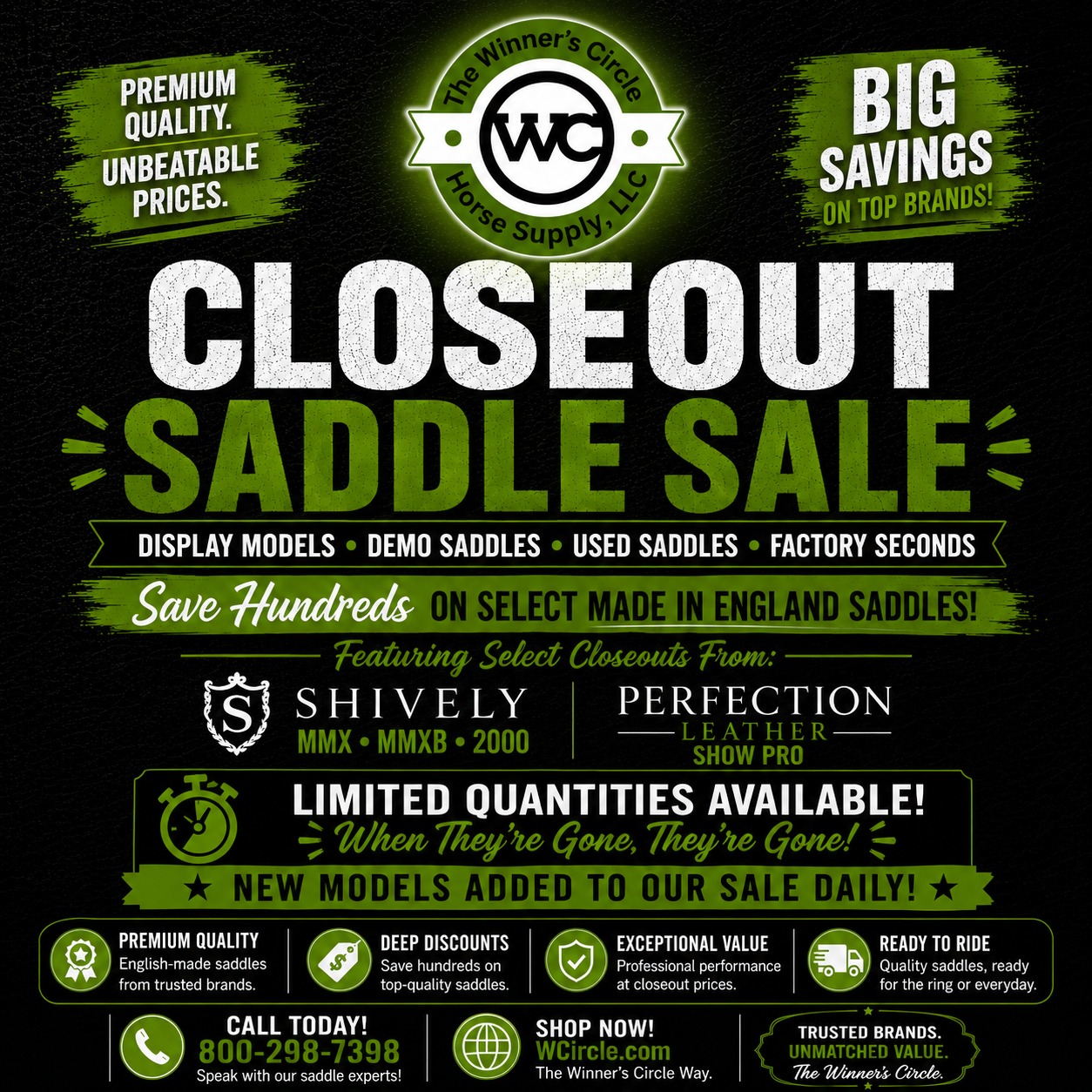 The Winner's Circle Horse Supply Facebook ad: Winner's Circle Horse Supplies, Saddlebred and Gaited…