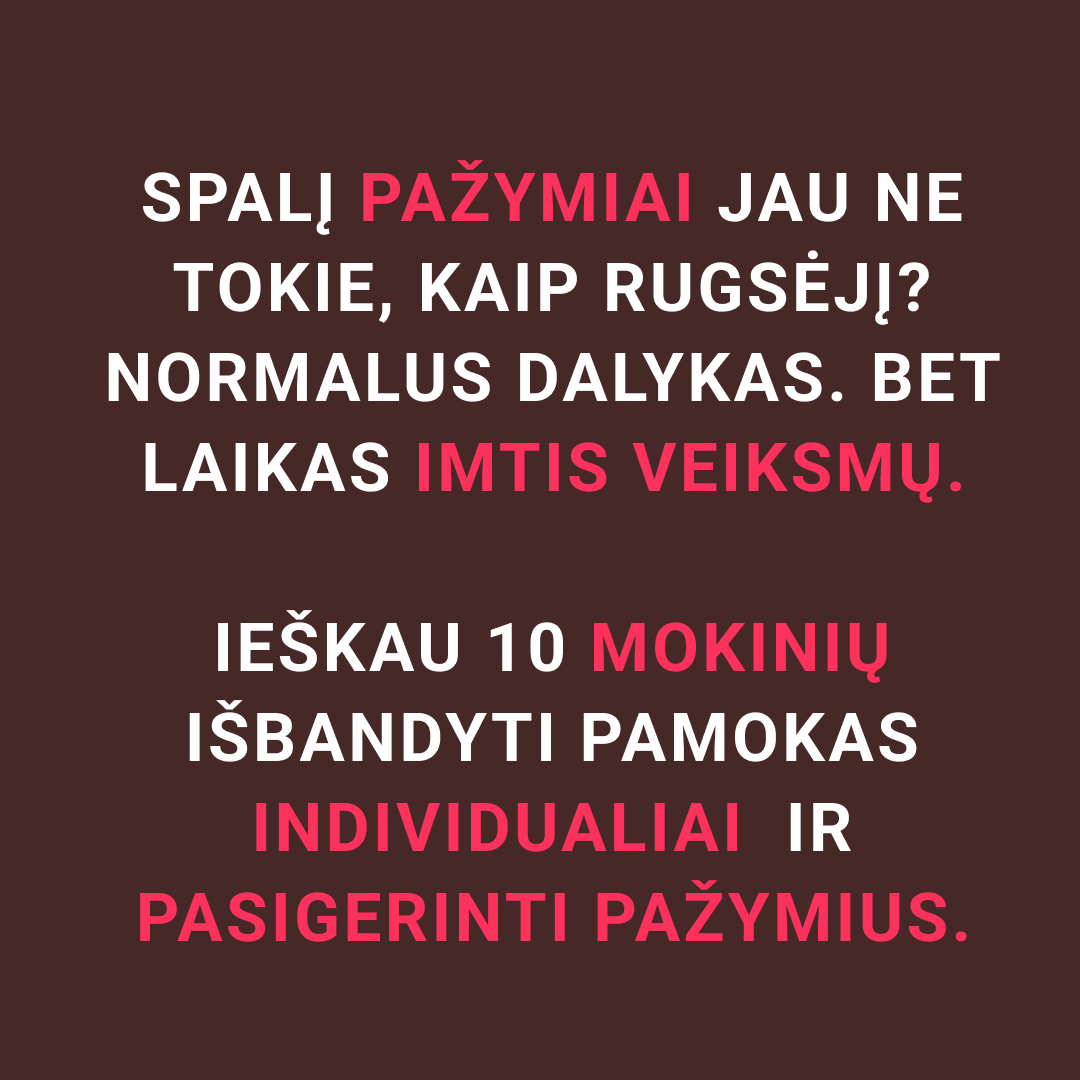 Matematikos Korepetitorė Justina Facebook ad