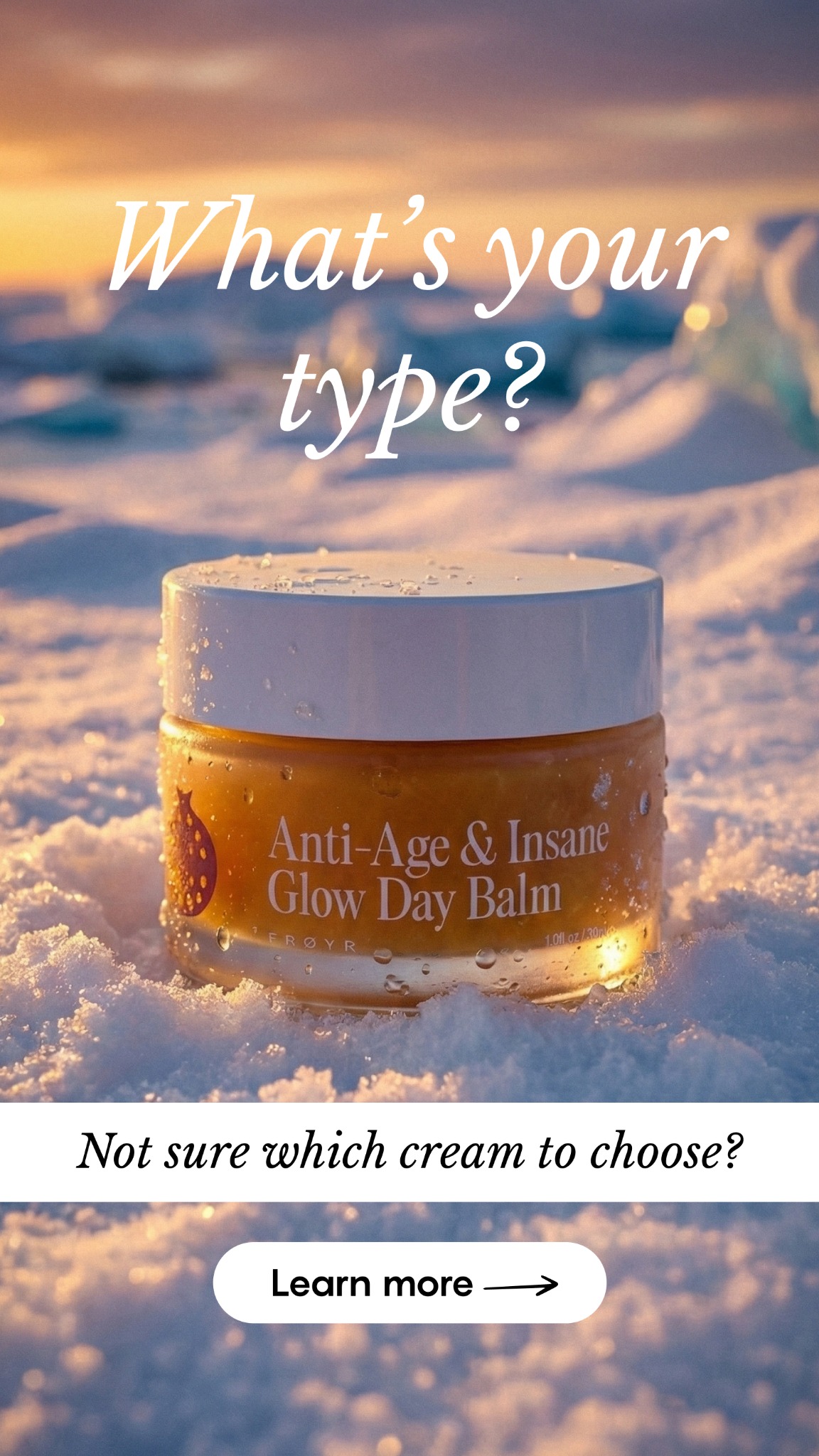 Frøya Organics Facebook ad