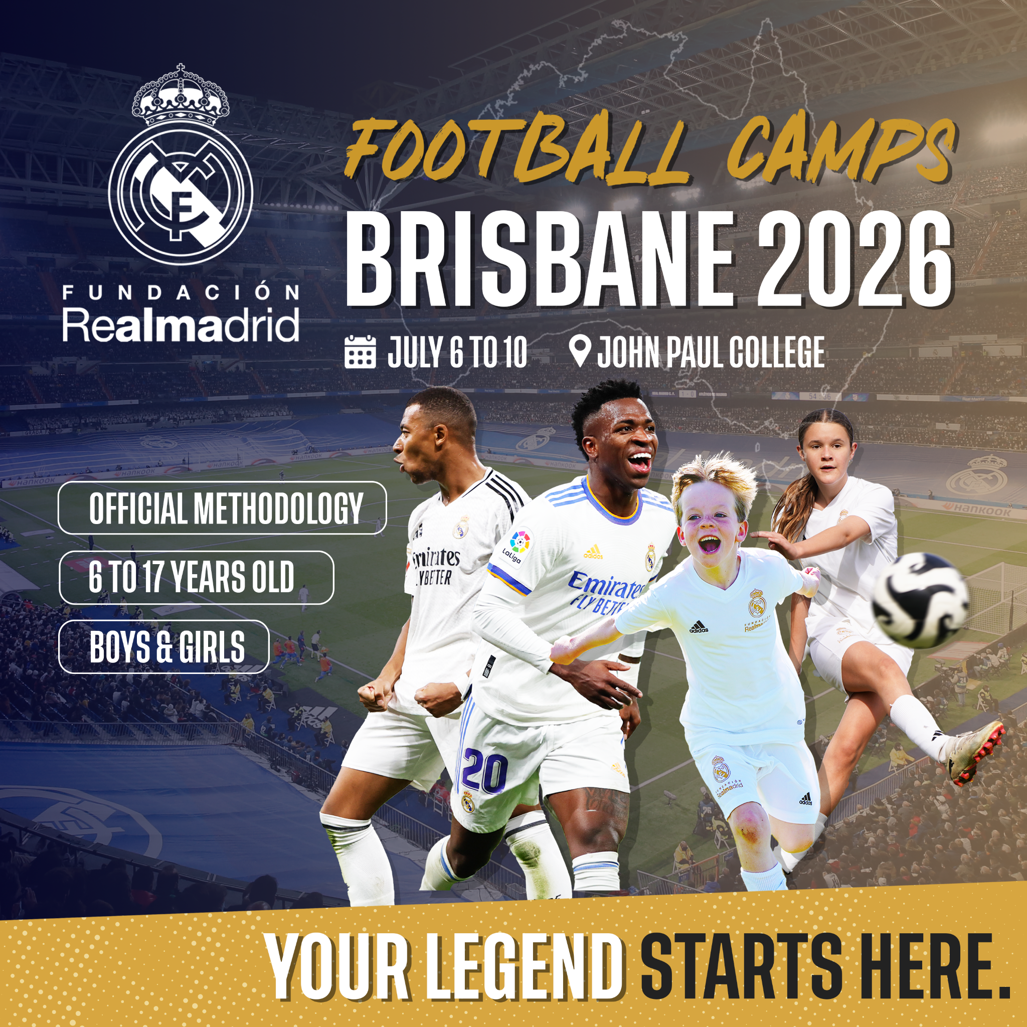 SDA Agency Facebook ad: Real Madrid Foundation - Australia Football Camps