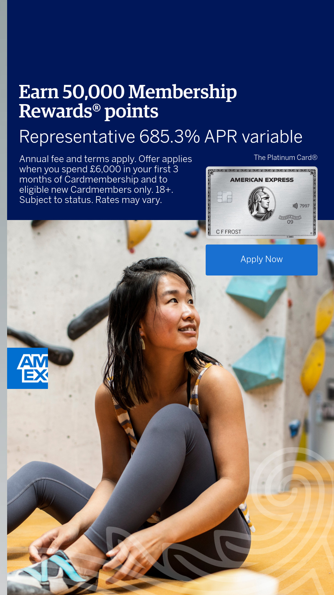 American Express Facebook ad