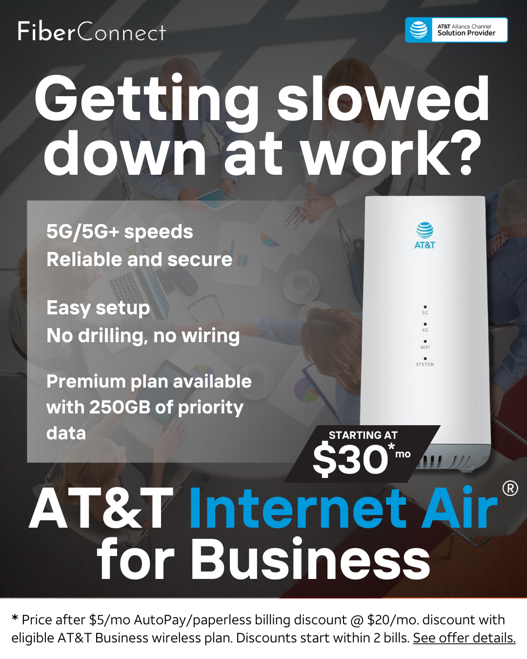 Fiber Sales Facebook ad from Mar 11, 2026
