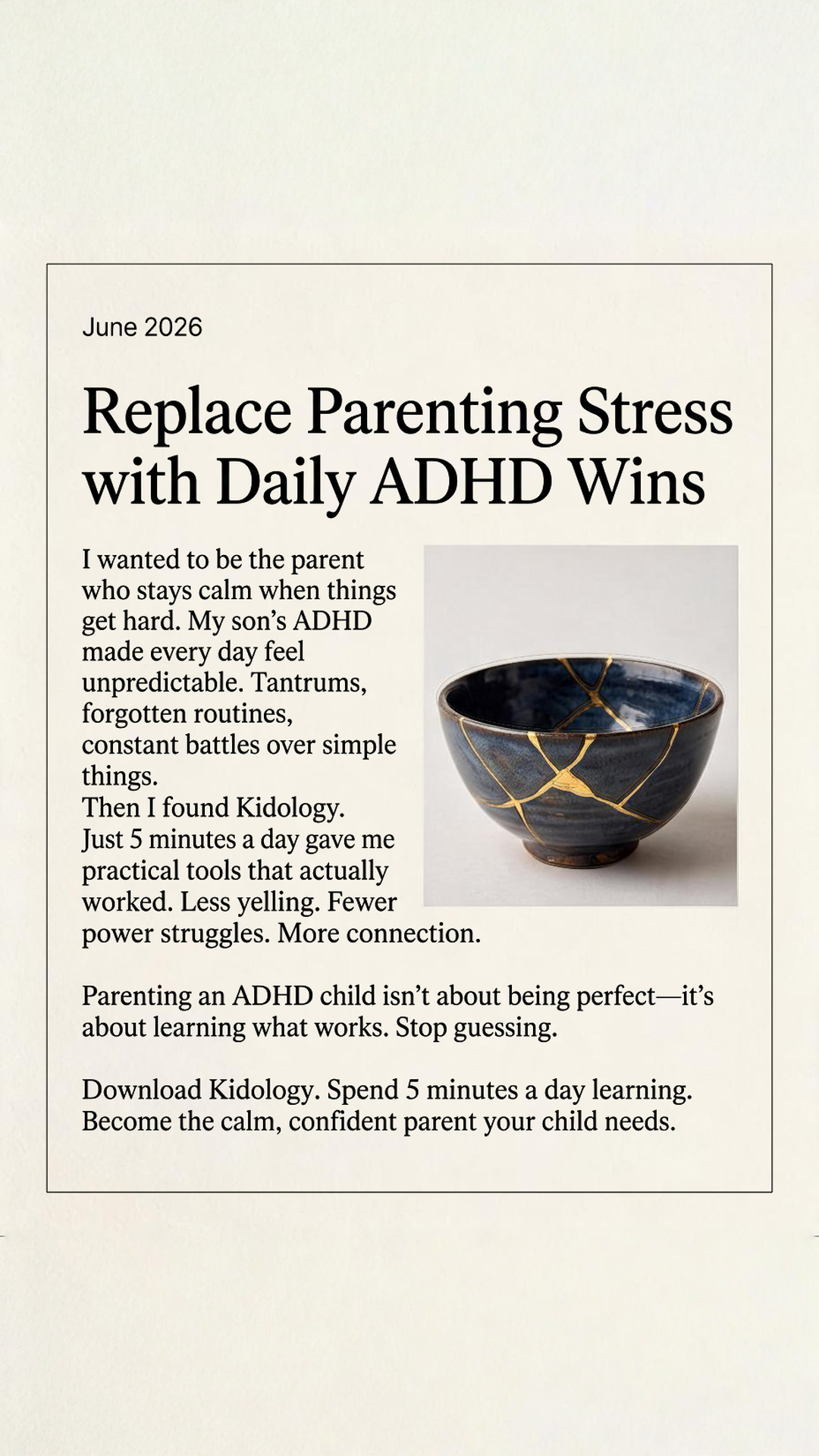 Kidology Facebook ad