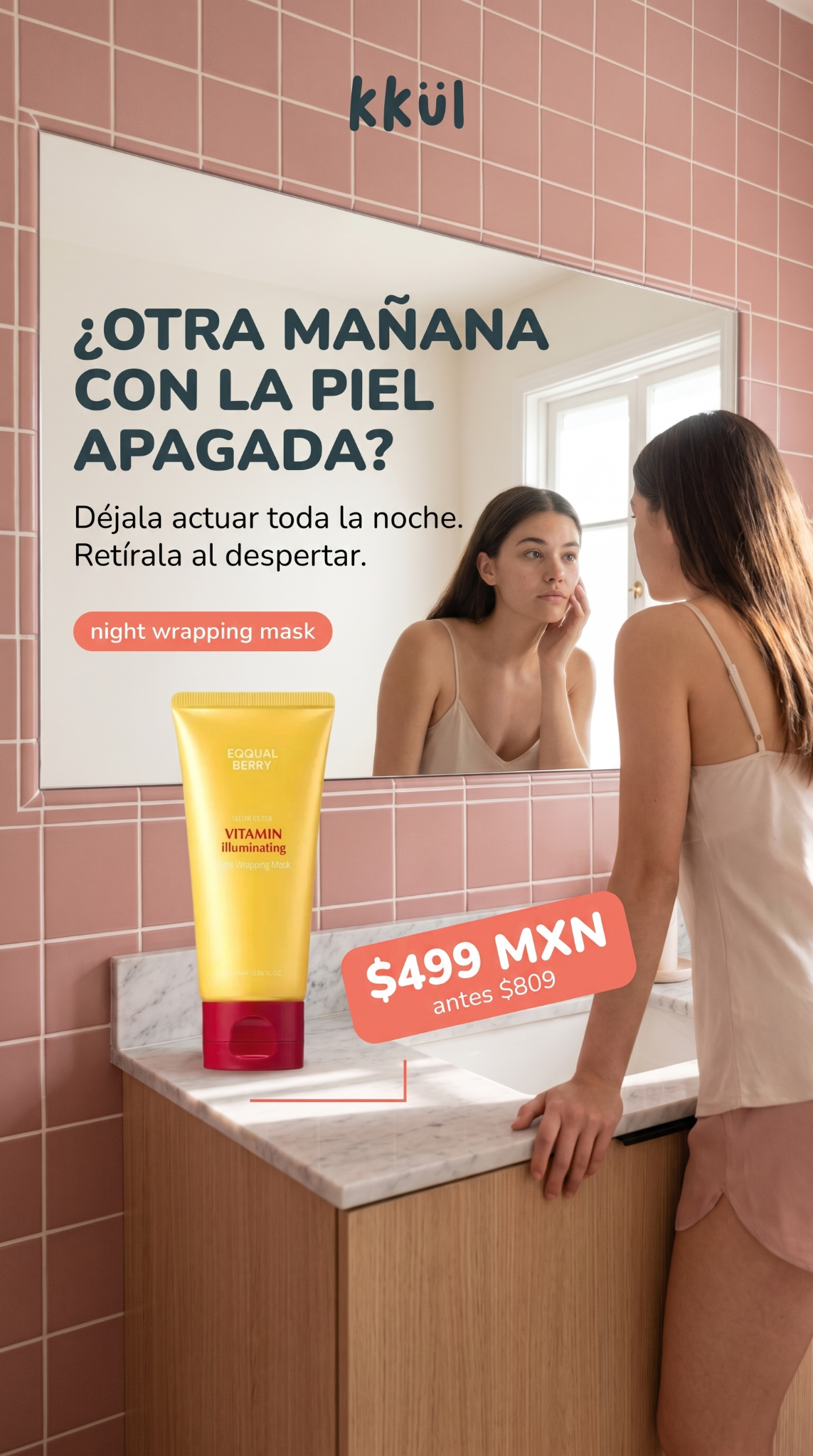 Tienda KKUL - K Beauty Facebook ad: Ahora a $499