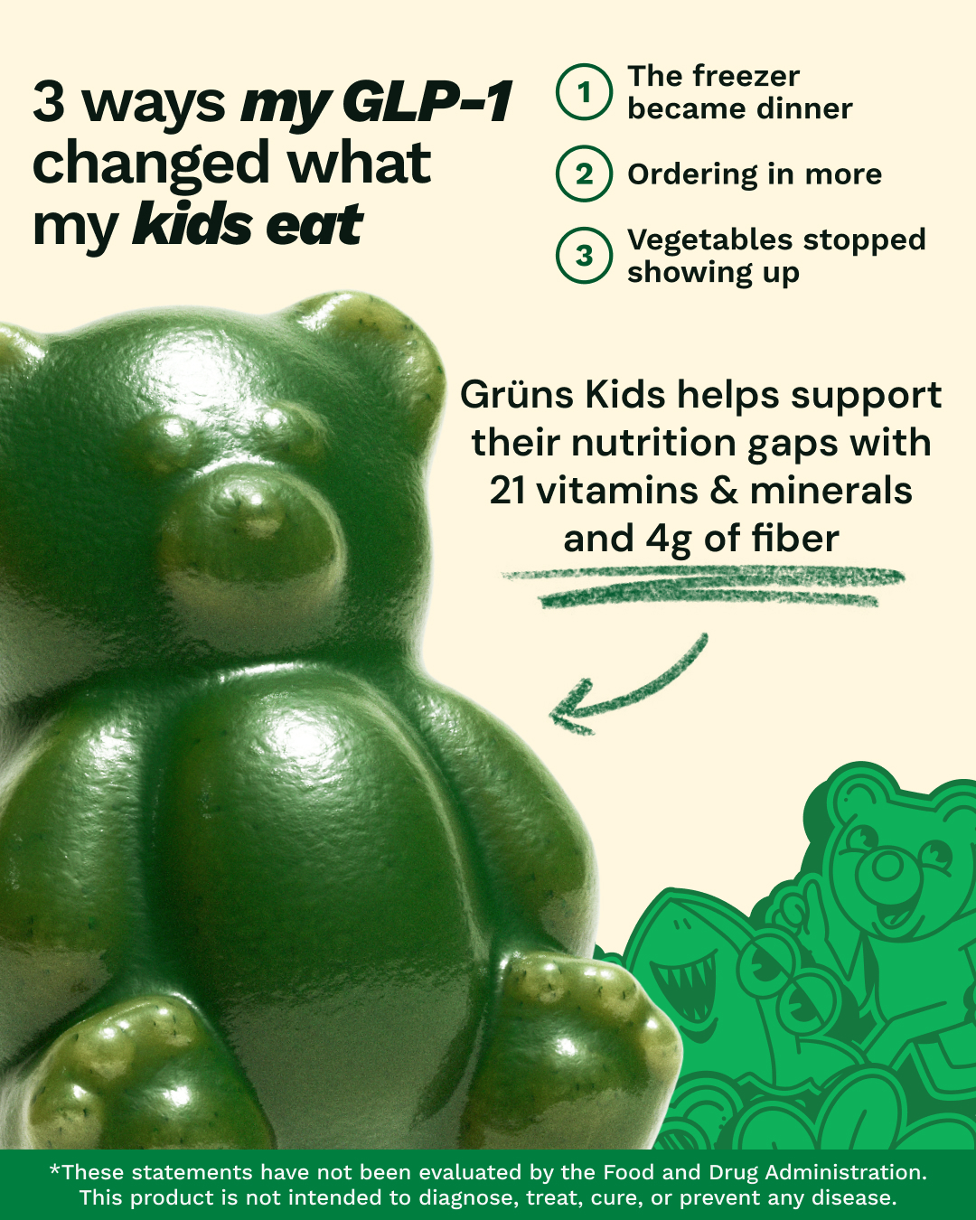Grüns Kids Facebook ad