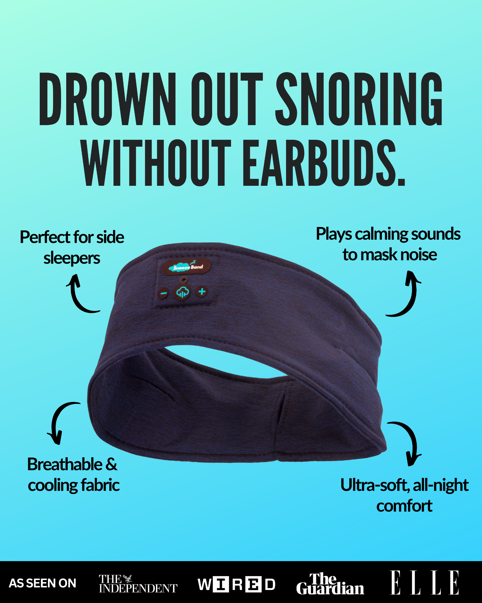 SnoozeBand Facebook ad