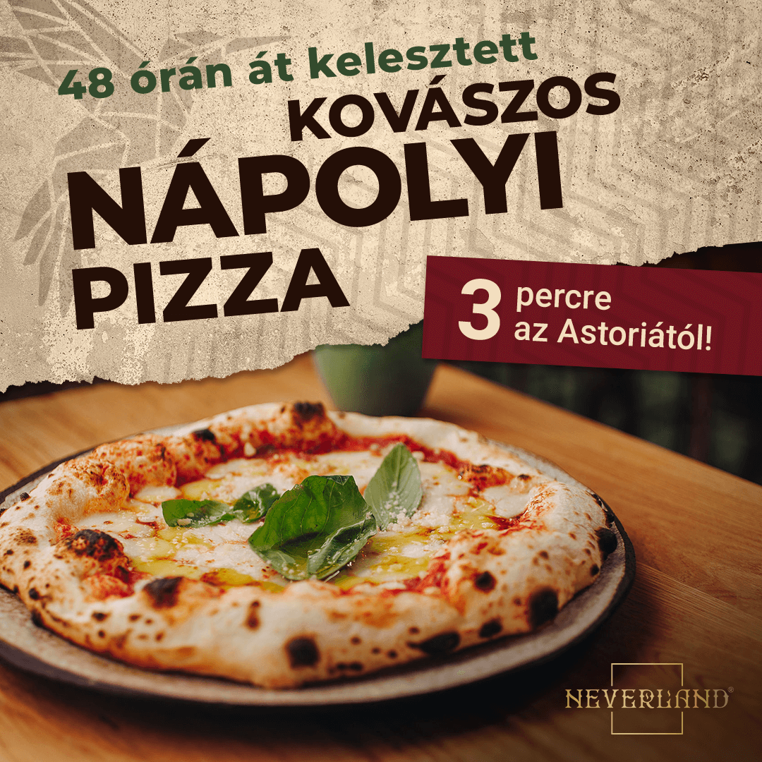 Neverland Bar • Escape Room • Pizzeria Facebook ad: Megnézem, ráharapok!