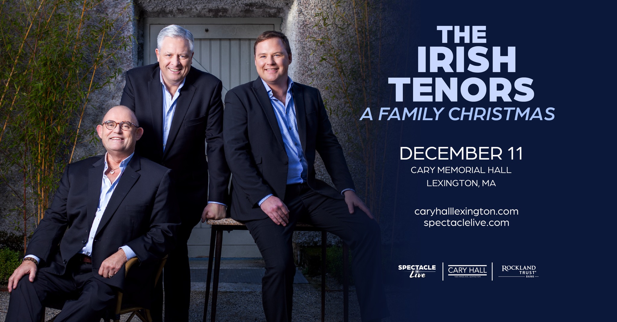 Cary Memorial Hall Facebook ad: The Irish Tenors: A Family Christmas
