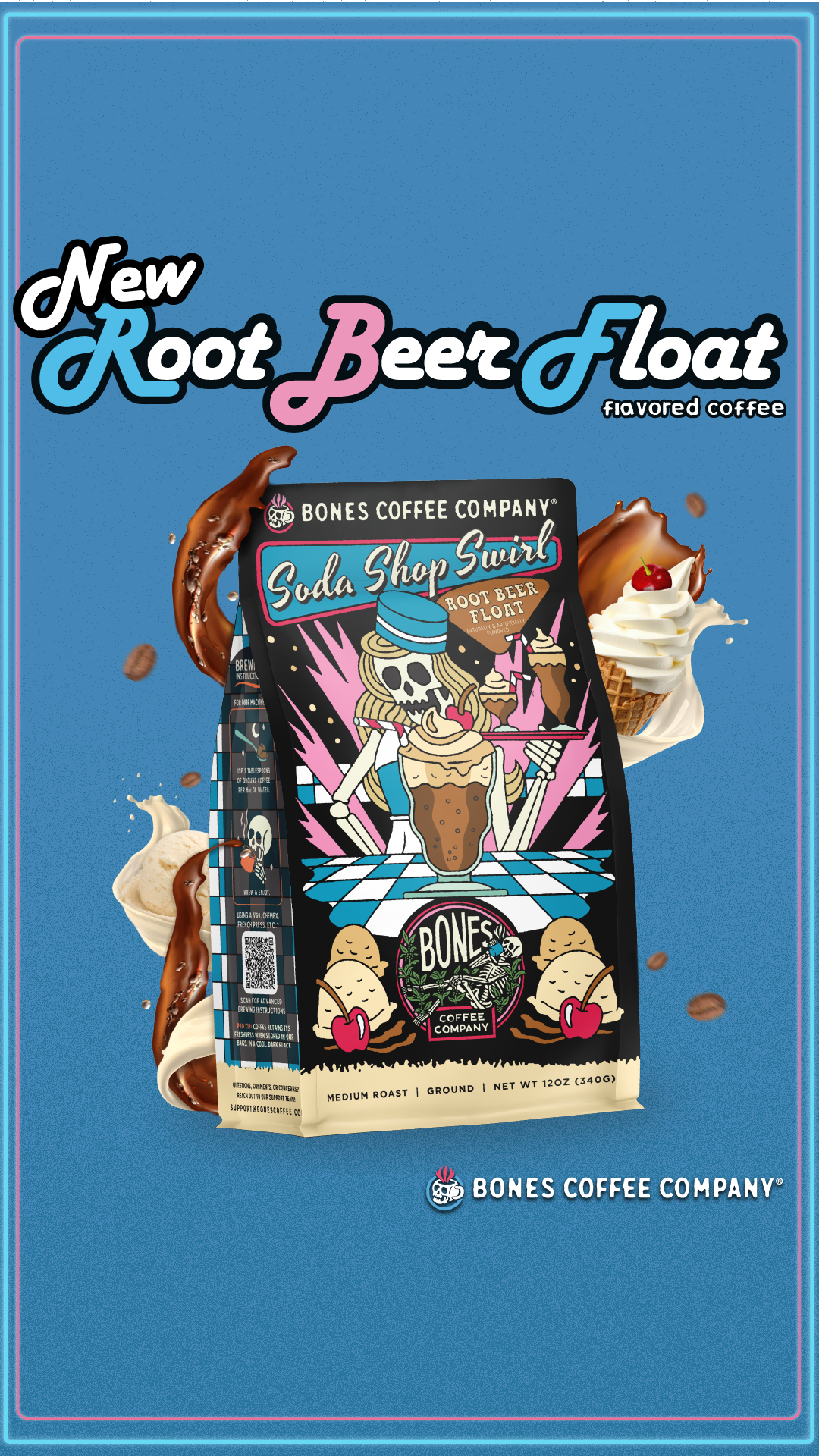Bones Coffee Company Facebook ad