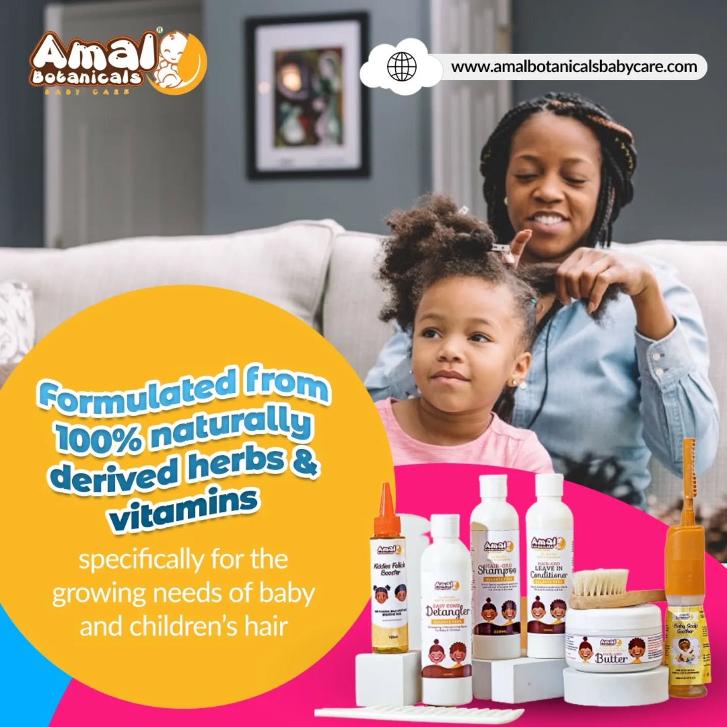 Amal Botanicals Child Care Facebook ad