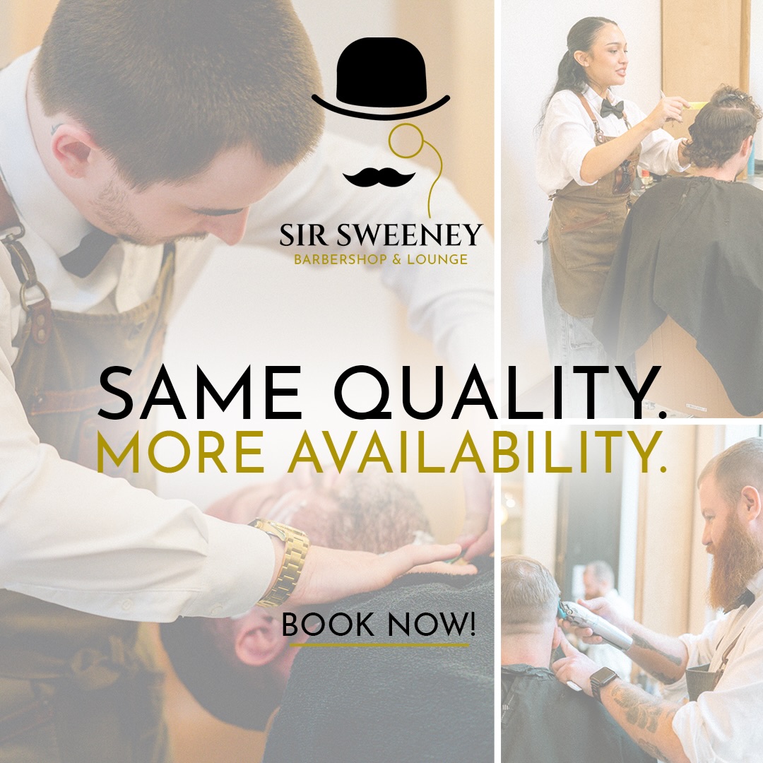 Sir Sweeney Facebook ad: Sir Sweeney Barbershop & Lounge - Luxury Men's Barbershop…