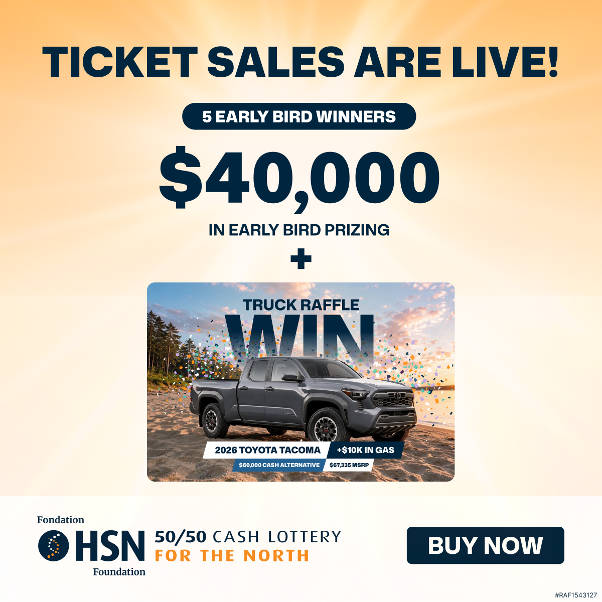 HSN 50/50 Facebook ad