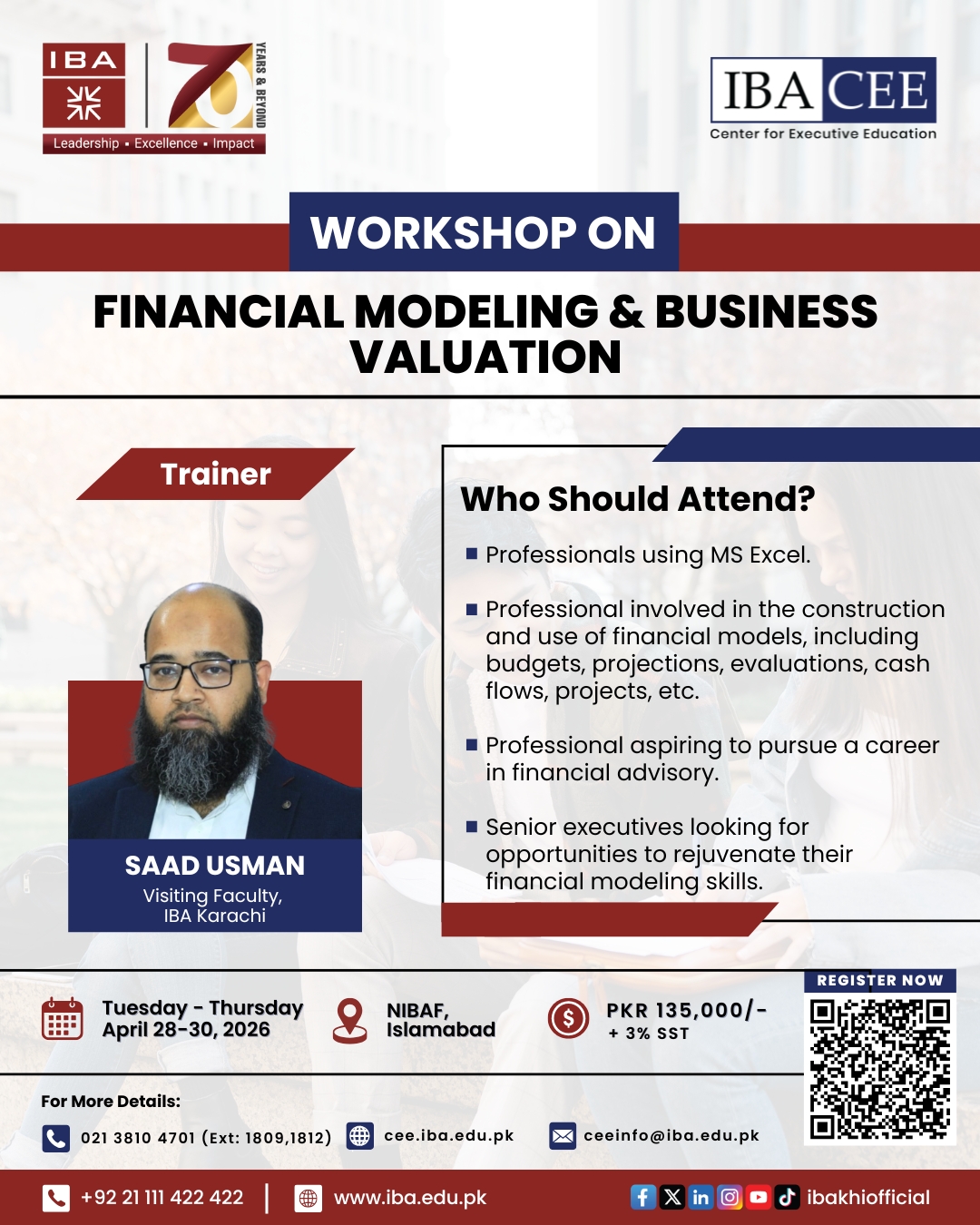Center for Executive Education, IBA Karachi Facebook ad: Sharpen your edge with IBA CEE's upcoming expert-led…