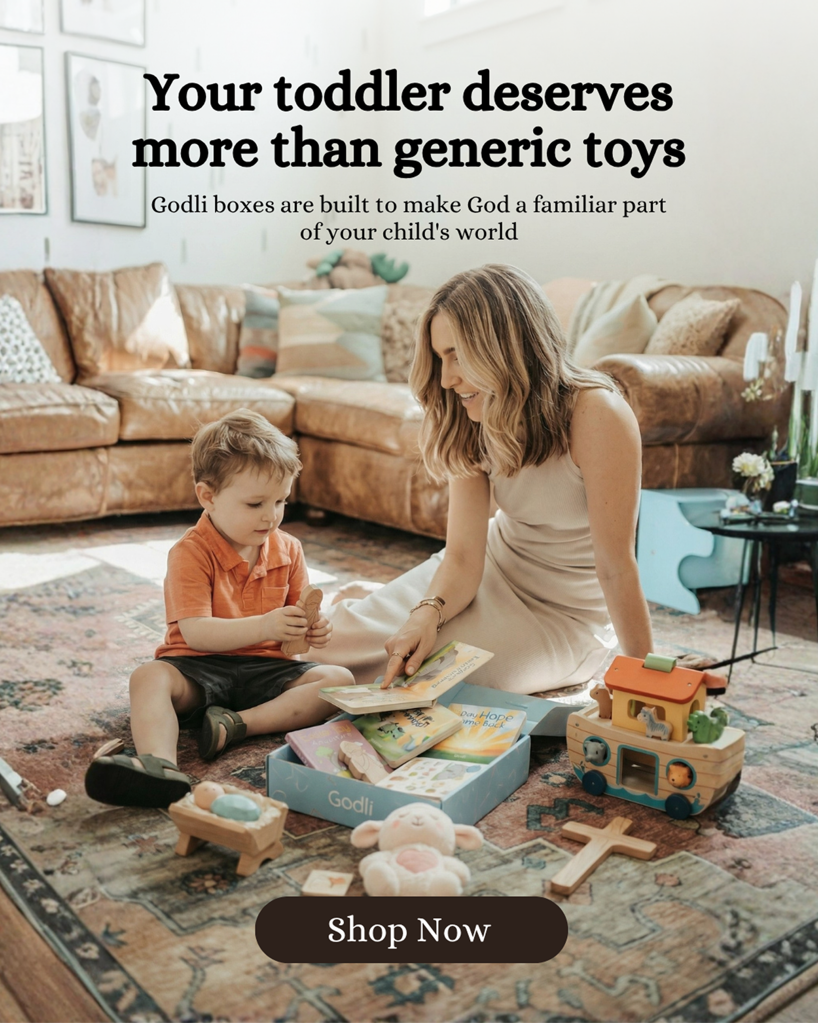 Godli Facebook ad: Help Your Child Grow With God