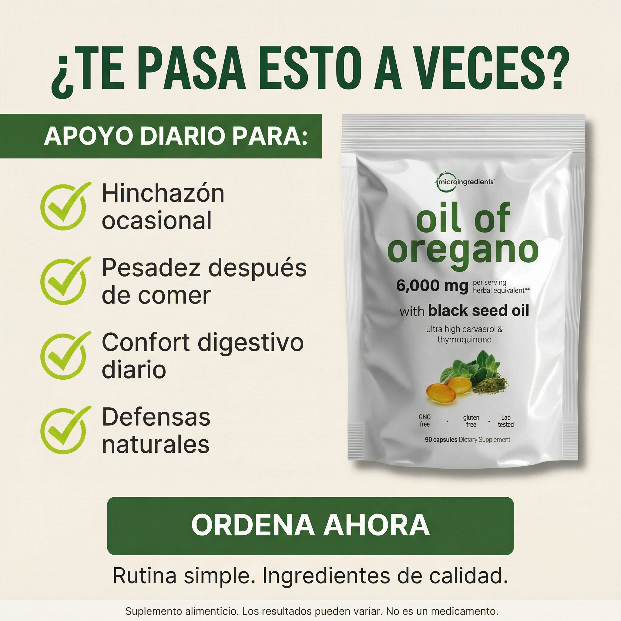 Elvary Facebook ad: Refuerza tu defensa diaria