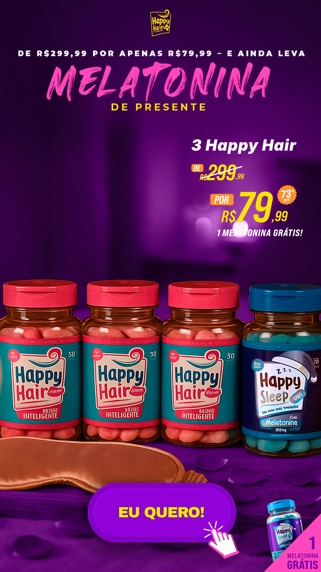 Happy Hair Facebook ad