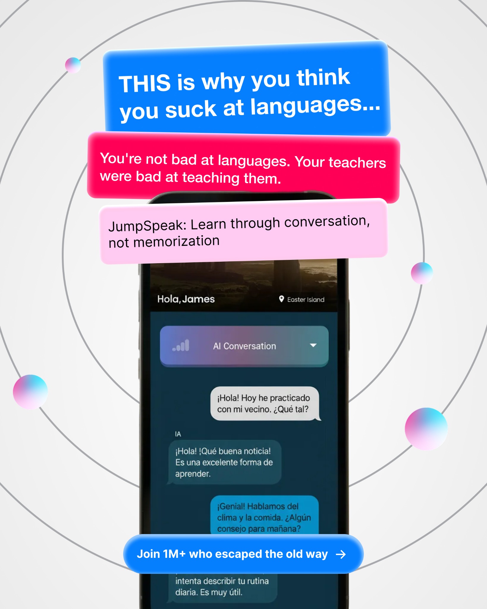 Jumpspeak Facebook ad