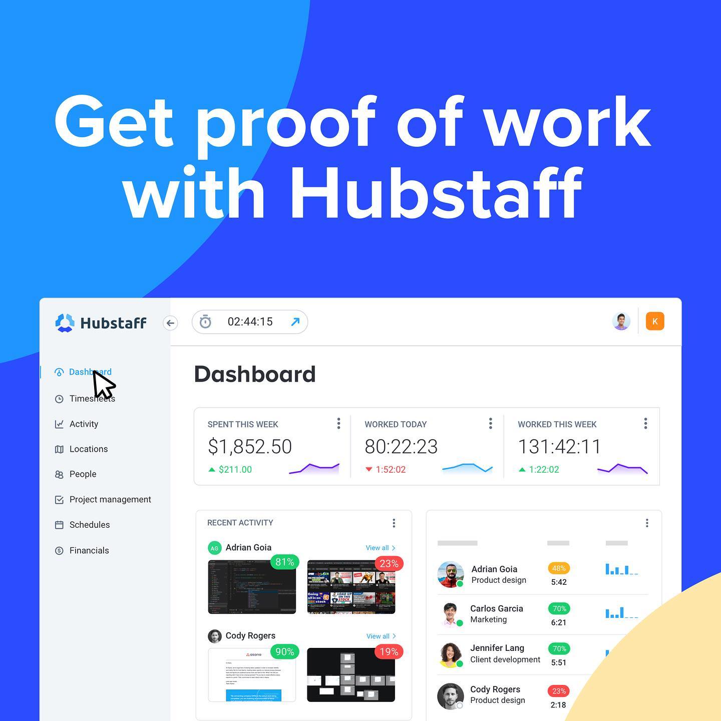 Hubstaff Facebook ad