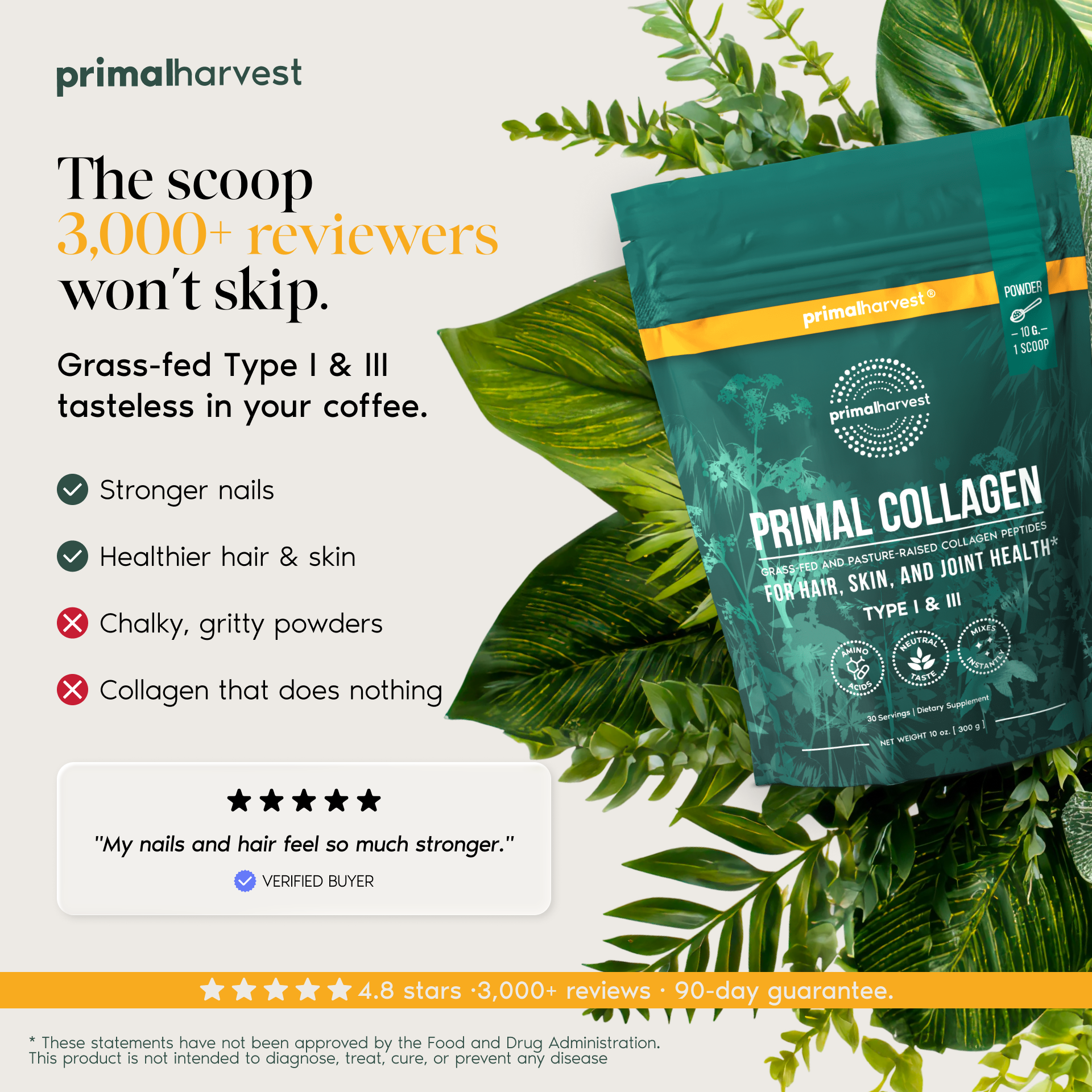 Primal Harvest Facebook ad: Your Skin Is Aging. Fight Back.