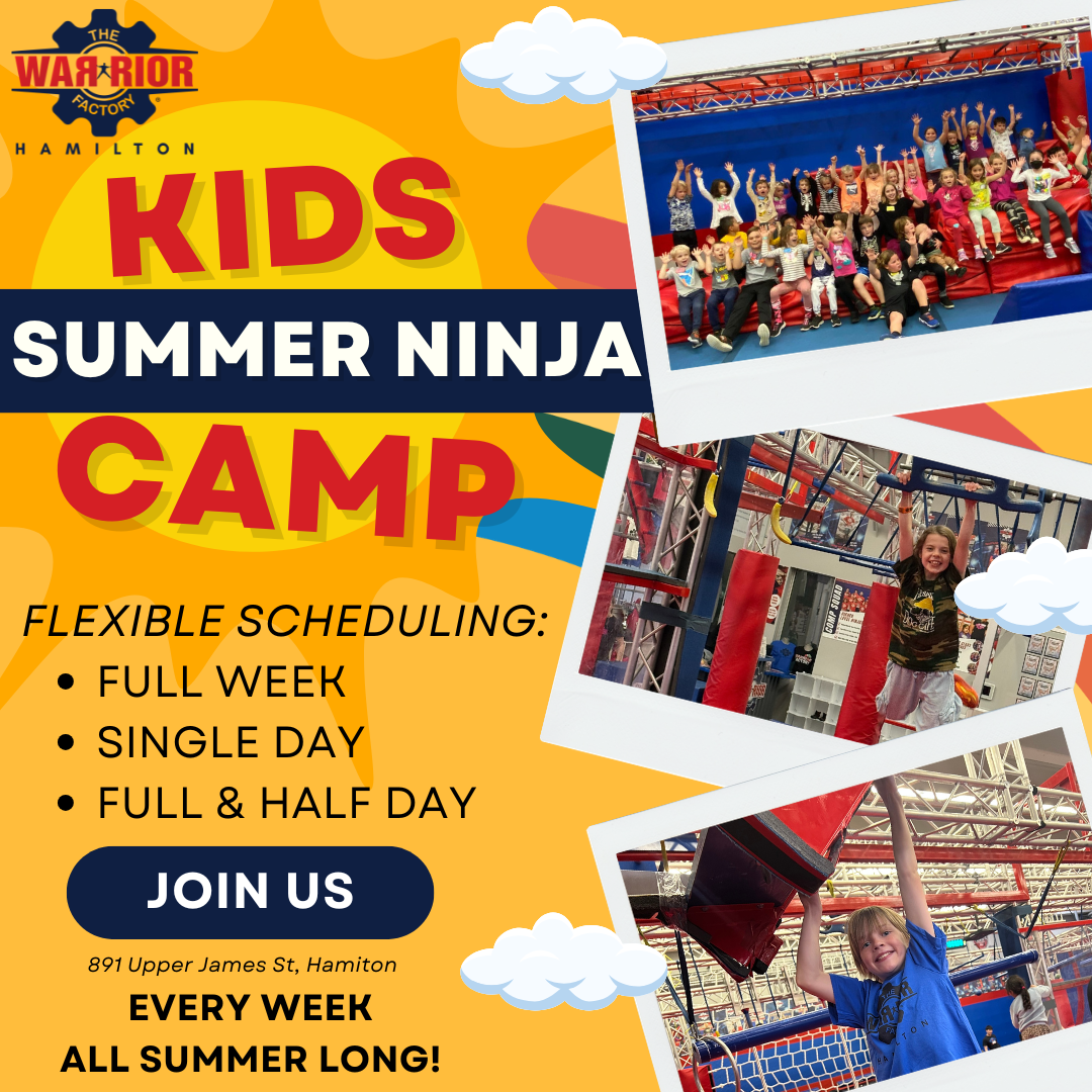 The Warrior Factory Hamilton Facebook ad: Hamilton's Best Kids Camp