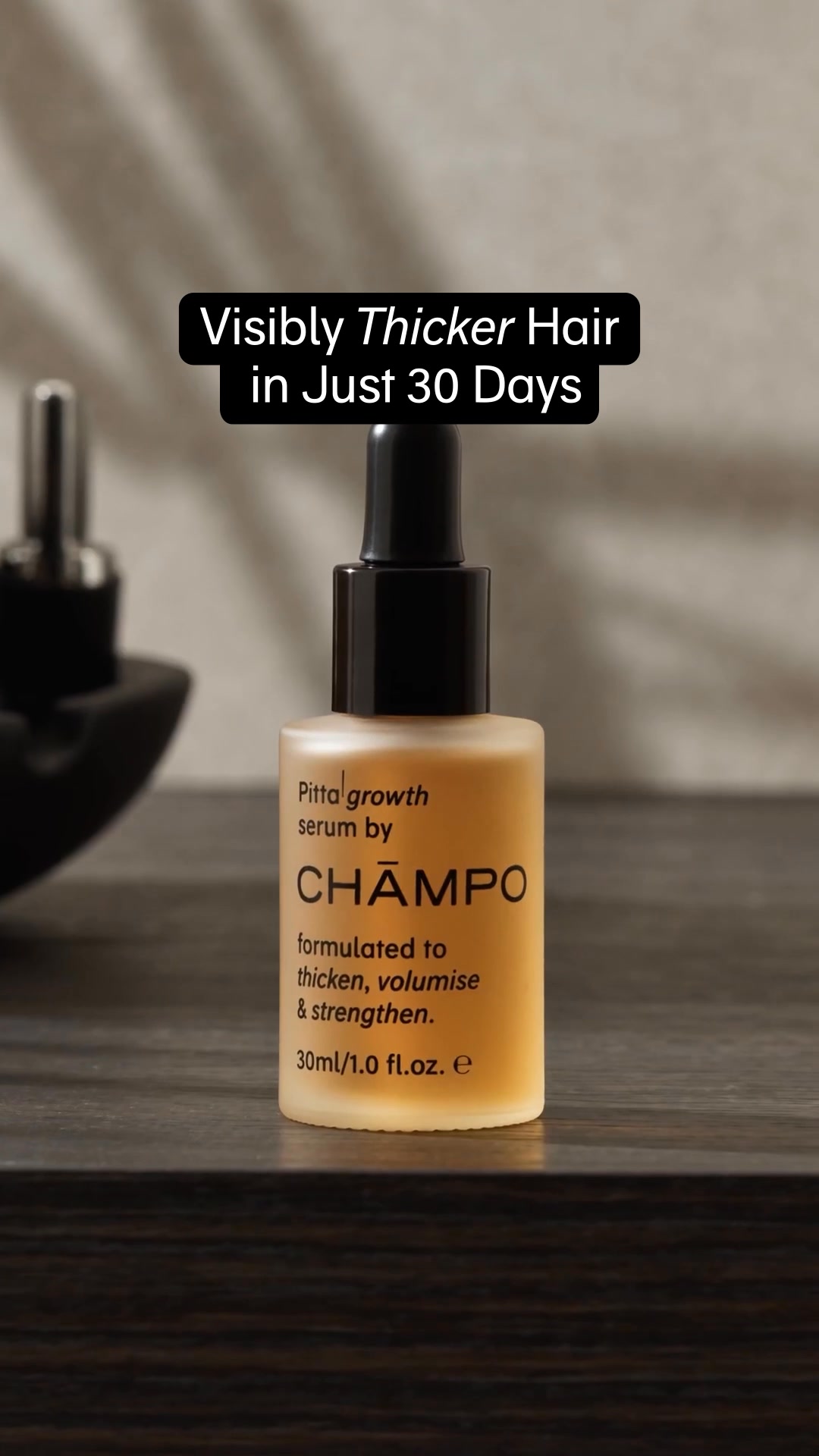 Chāmpo Haircare Facebook ad from Aug 25, 2026
