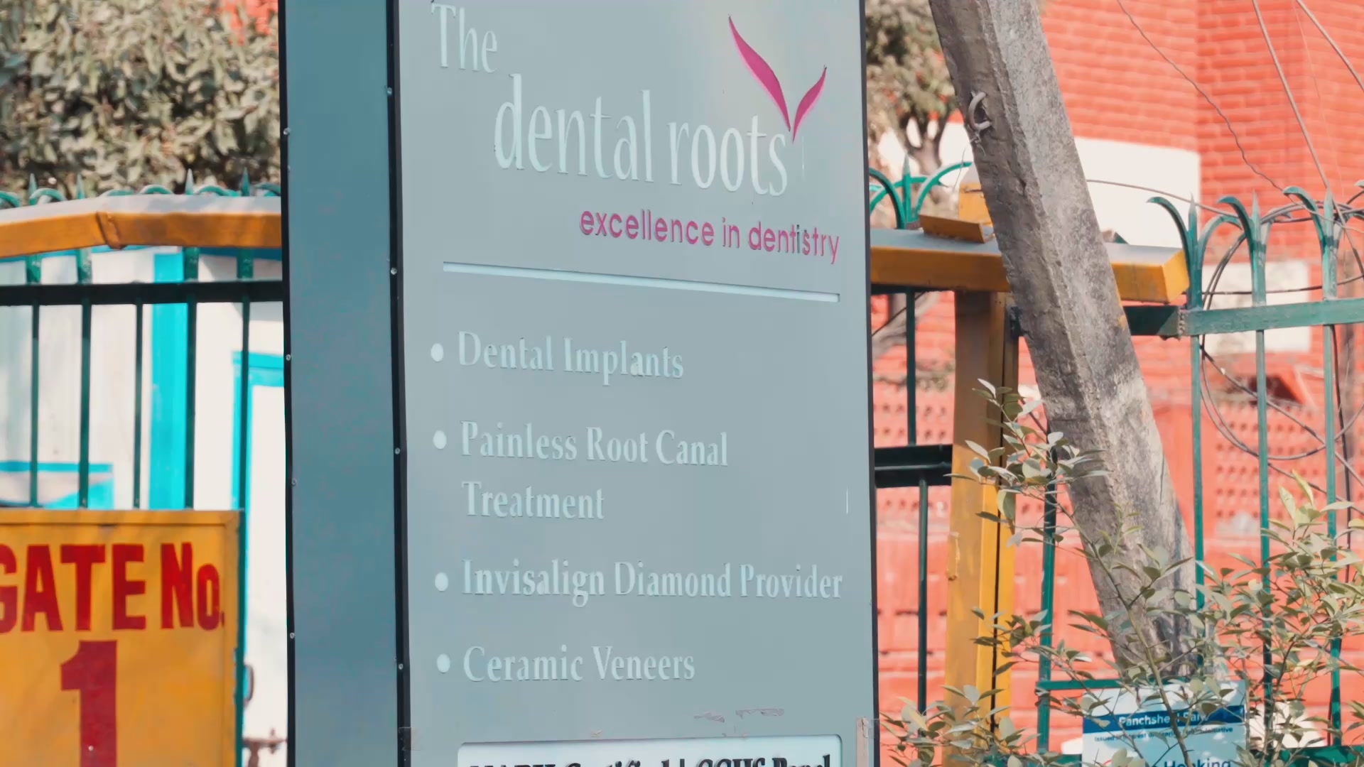 The Dental Roots Golf Course Road Facebook ad: Looking for a trusted dental clinic at Panchsheel…