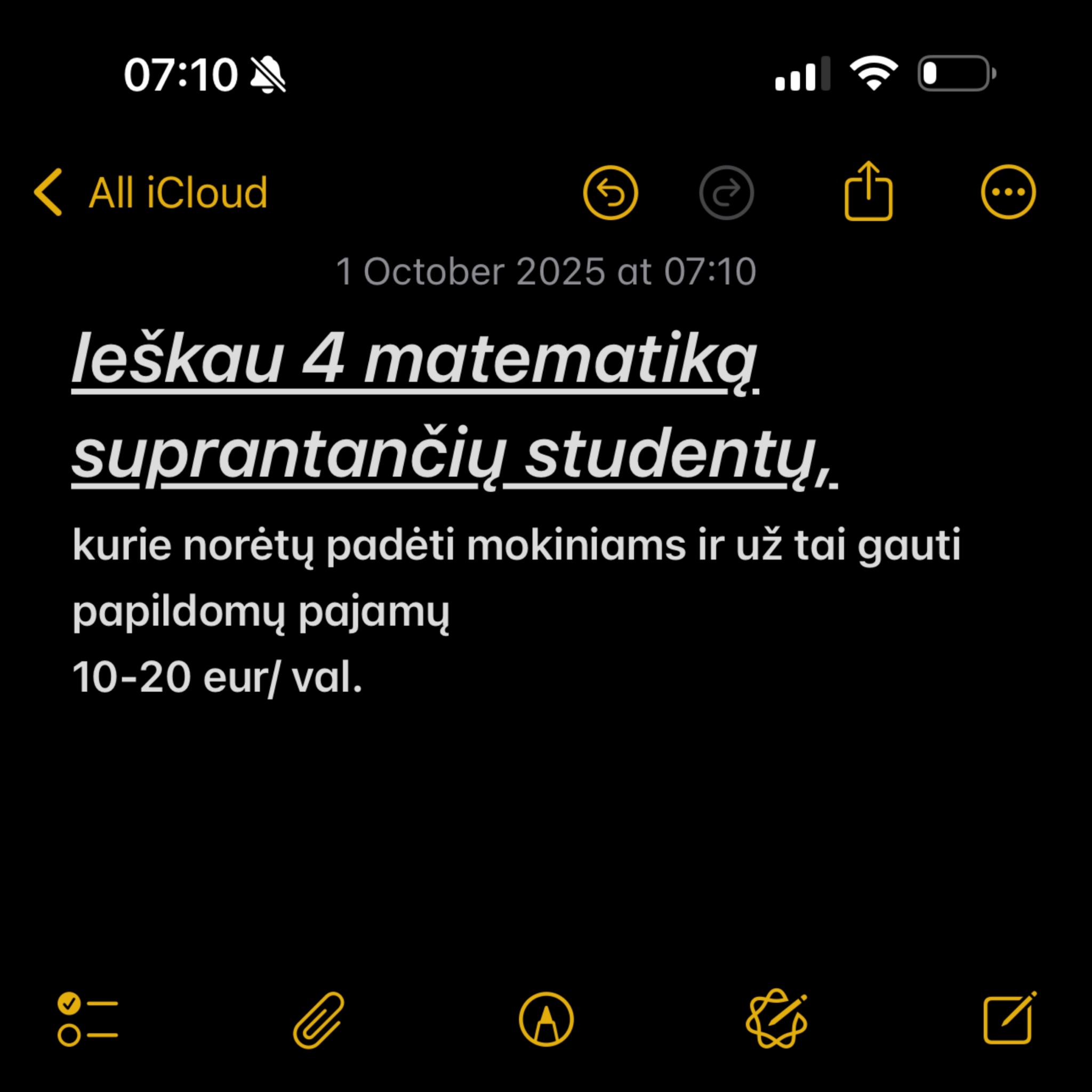 Korepetitorė Julija Facebook ad: Aplikuok