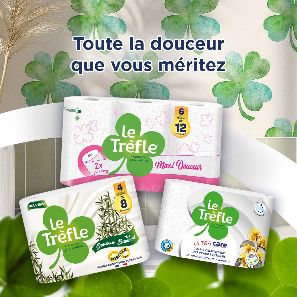 Le Trèfle Facebook ad: Votre peau a besoin d'une attention particulière et…