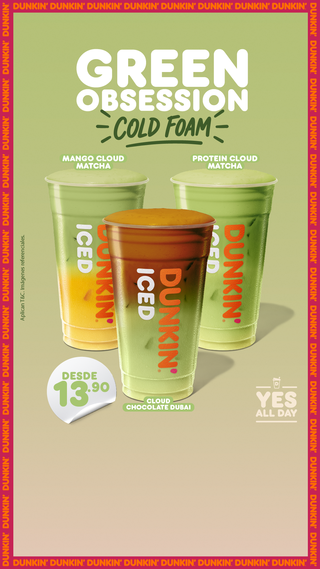 Dunkin' Facebook ad from Aug 13, 2026