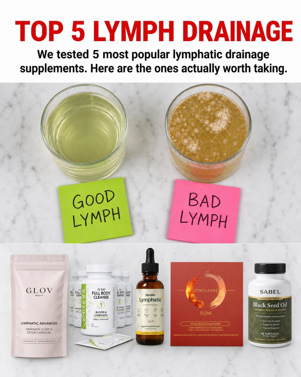 Her Wellness Daily Facebook ad: Top 5 Lymphatic Drainage Ranked: Don't Fall For Fake Reviews