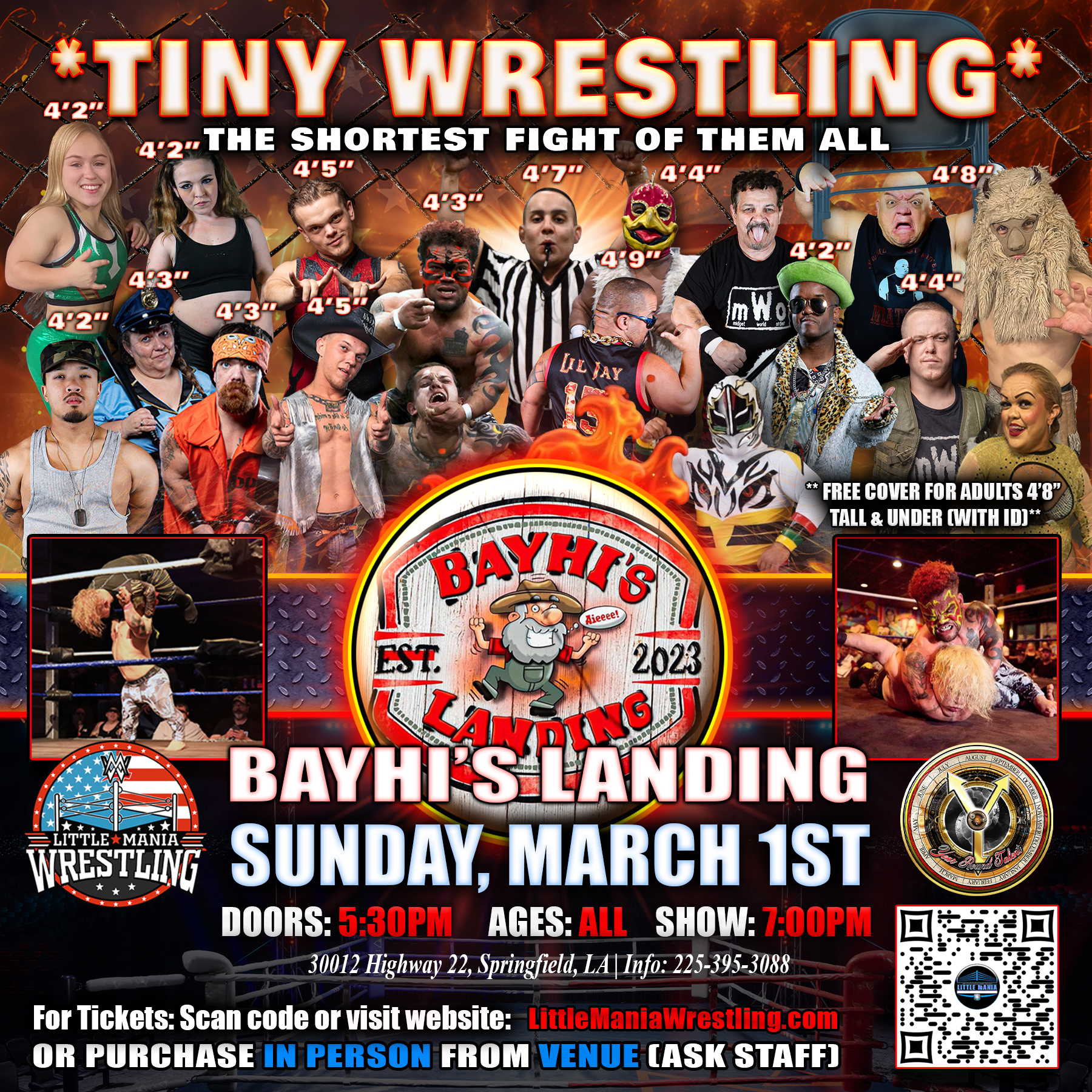 Little Mania Wrestling Facebook ad