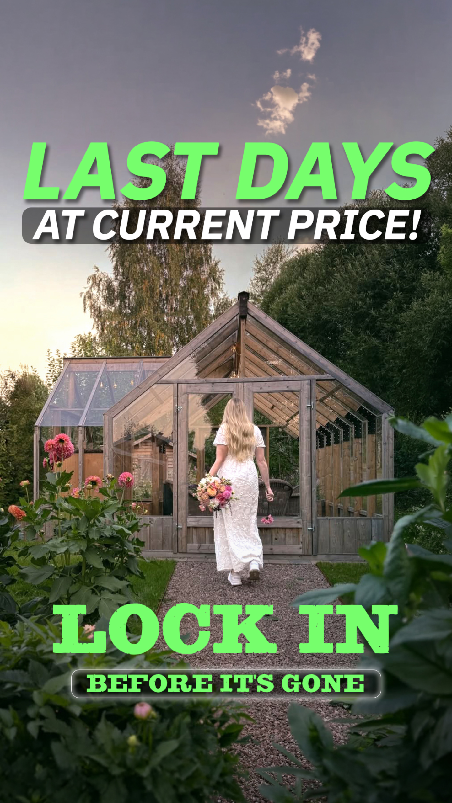 Your Green Houses Facebook ad: You Won't See This Price Again