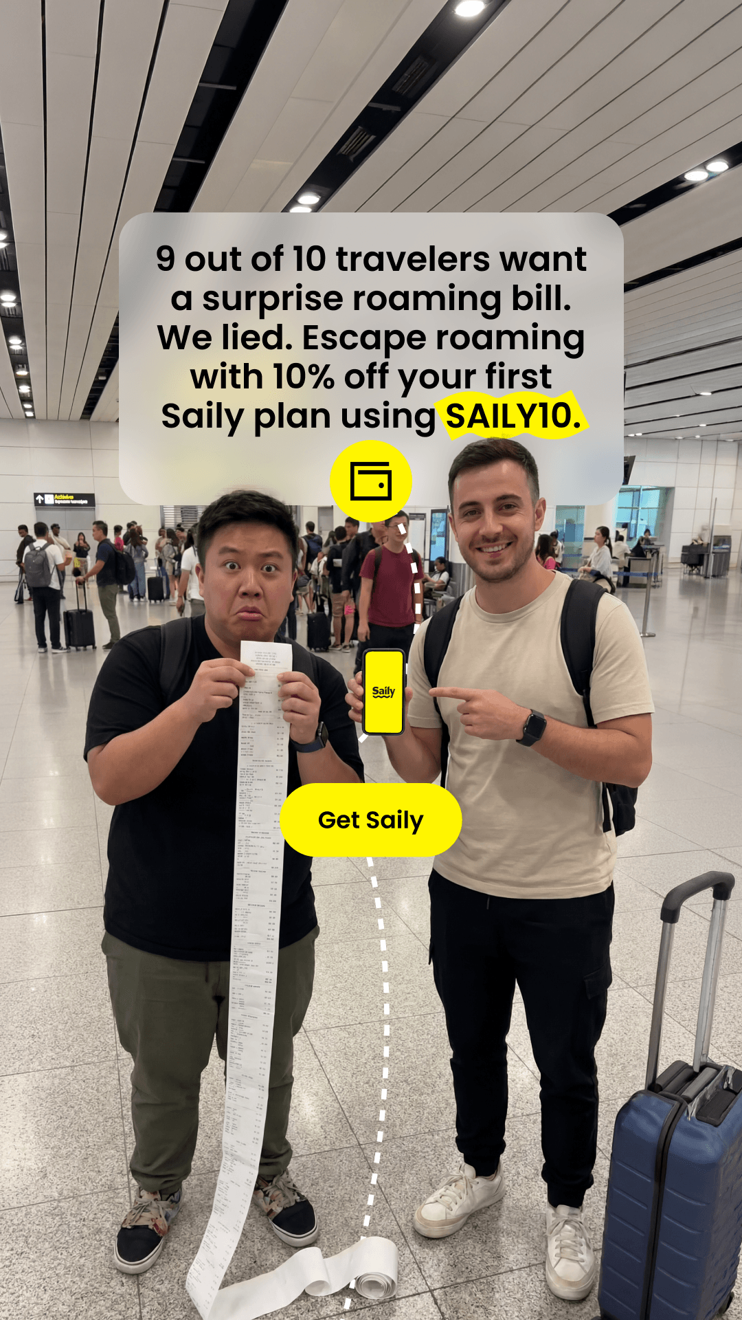 Saily Facebook ad