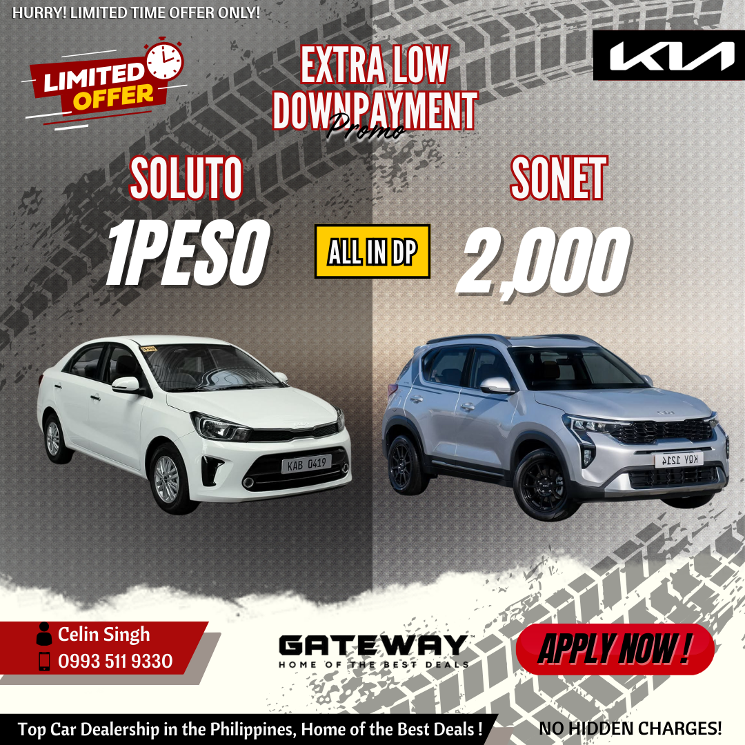 Kia Dasmariñas by Celin Singh Facebook ad: 1PESO DEALS EXTENDED!