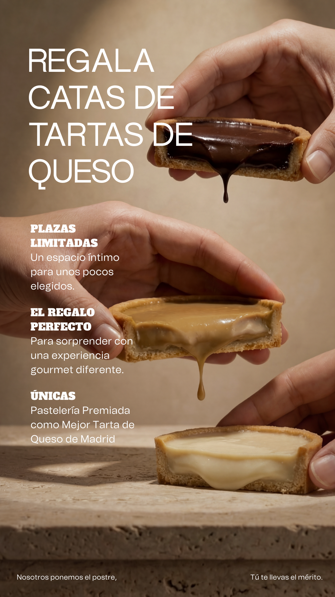 Luna & Wanda Facebook ad: Cata de las mejores Tartas de Queso