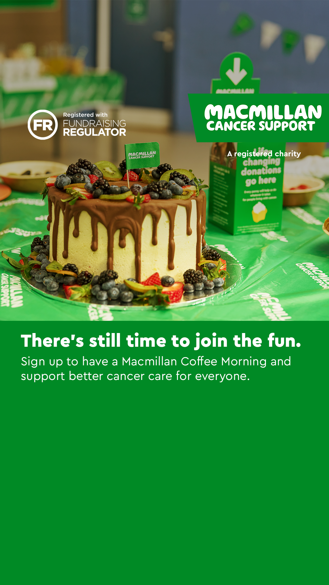Macmillan Cancer Support Facebook ad