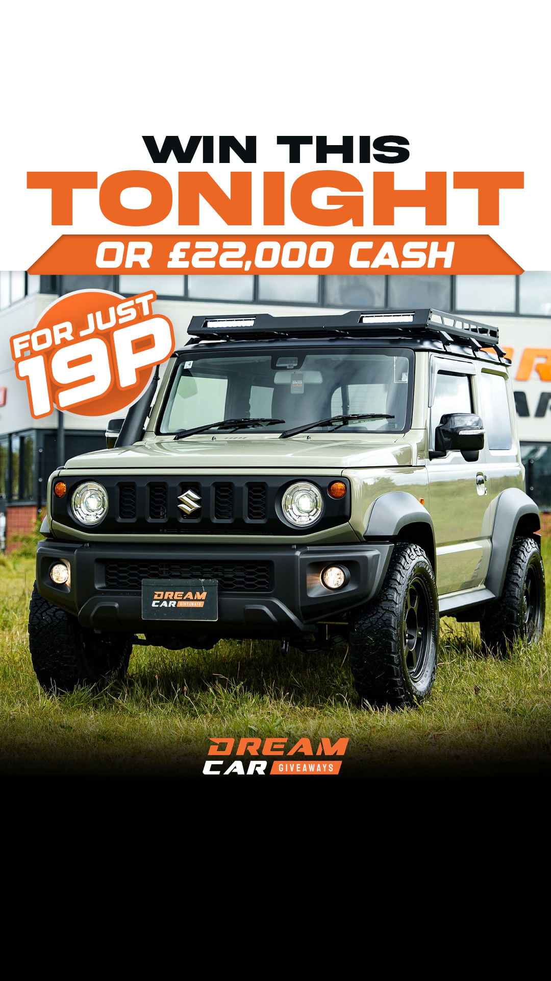 Dream Car Giveaways Facebook ad