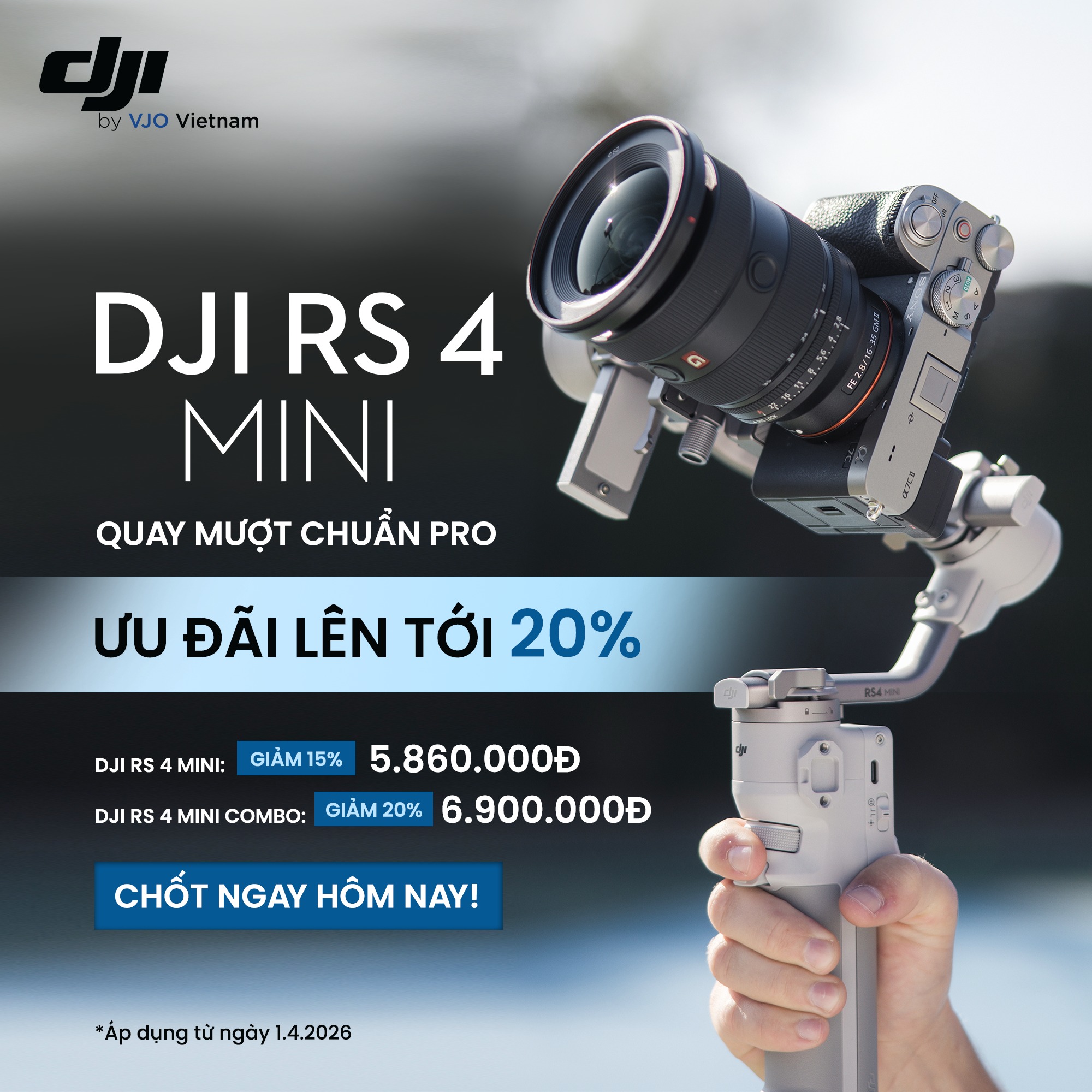 DJI Việt Nam Facebook ad: Ngày quốc tế nói dối nhưng ƯU ĐÃI…