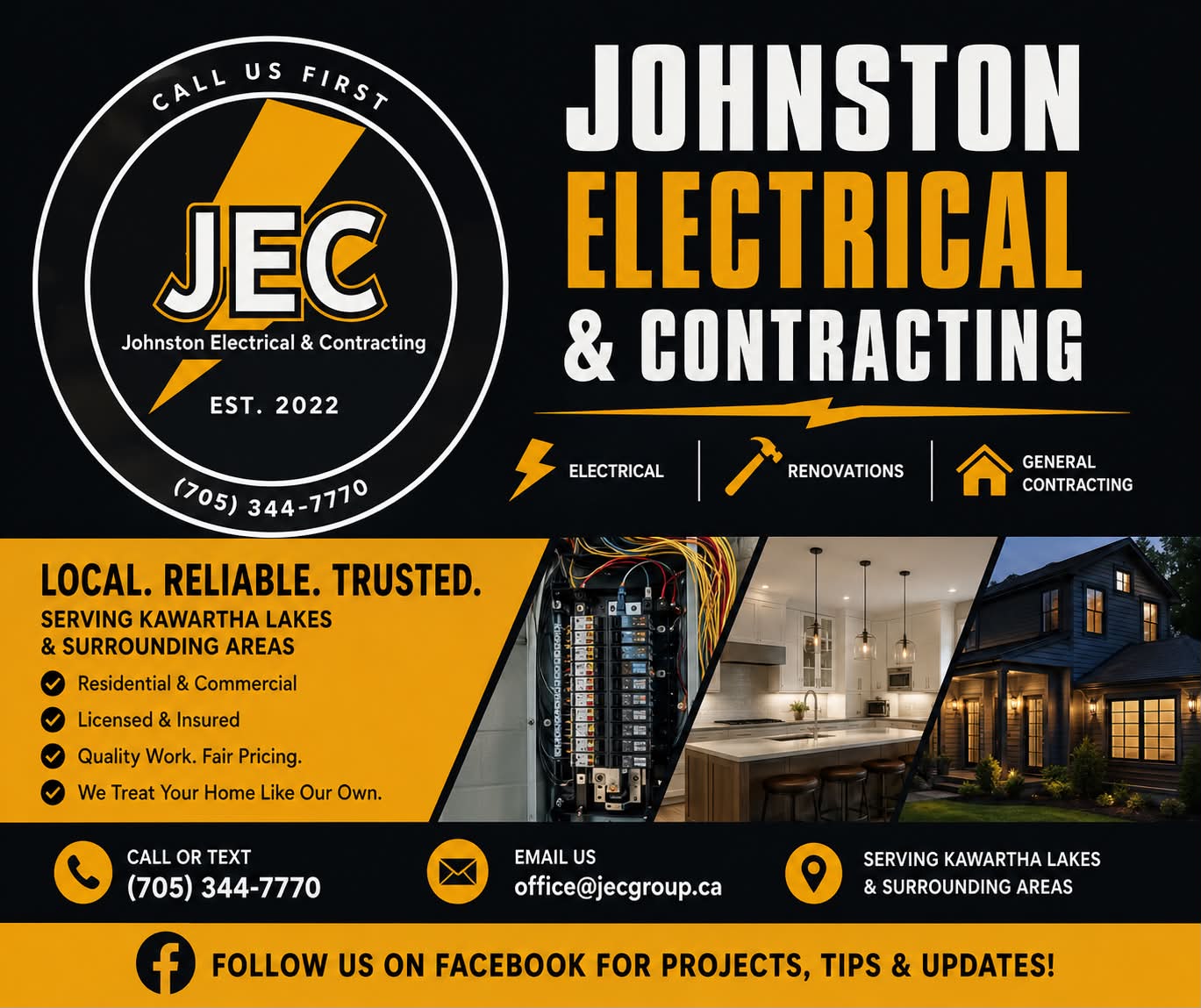 Johnston Electrical & Contracting Facebook ad