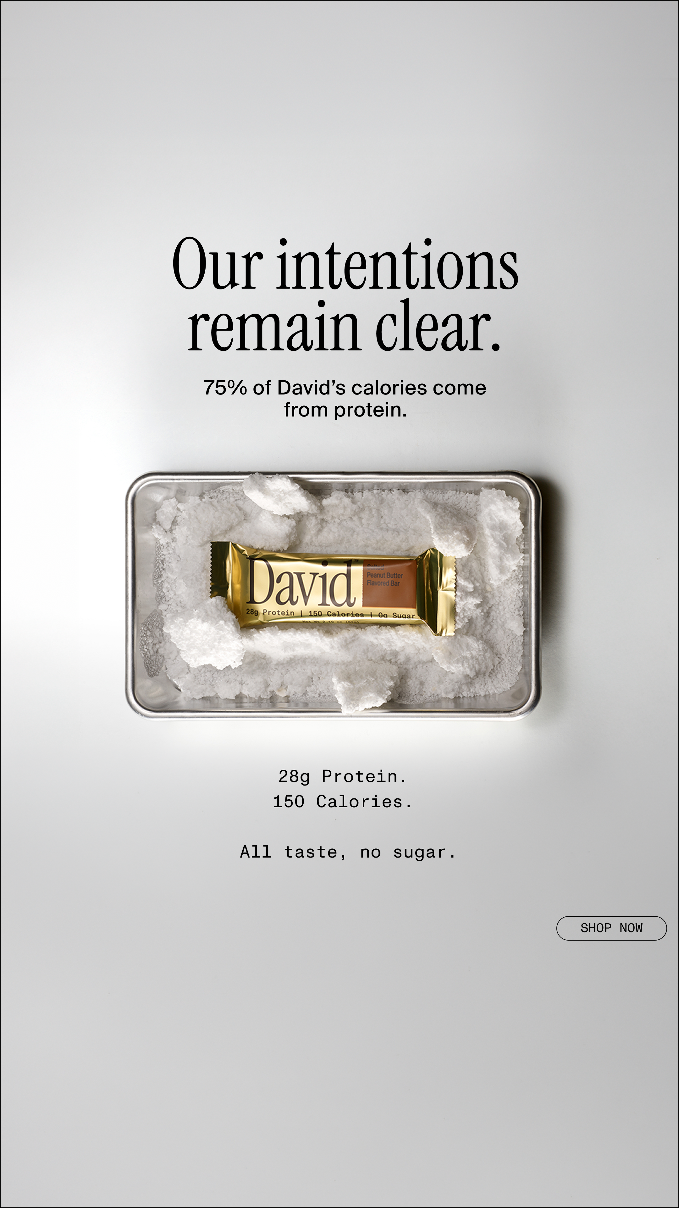 David Protein Facebook ad