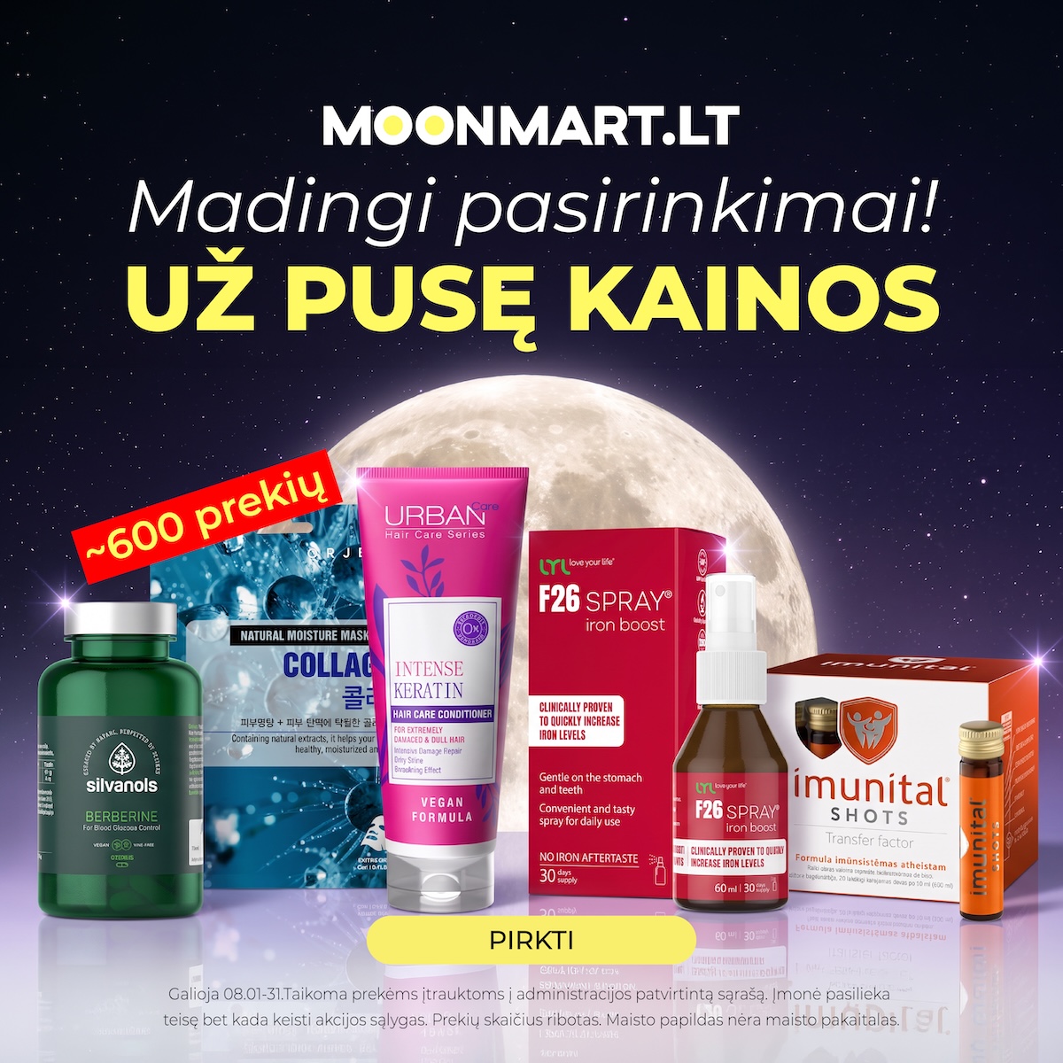 Moonmart LT Facebook ad: Pasiimk trendus PERPUS PIGIAU