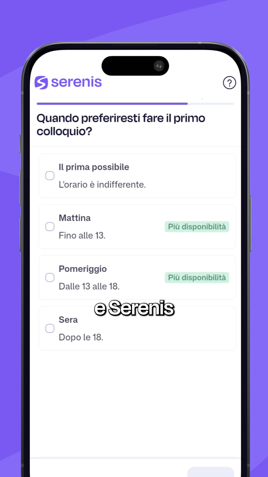 Serenis Facebook ad: Psicoterapia Online Certificata.